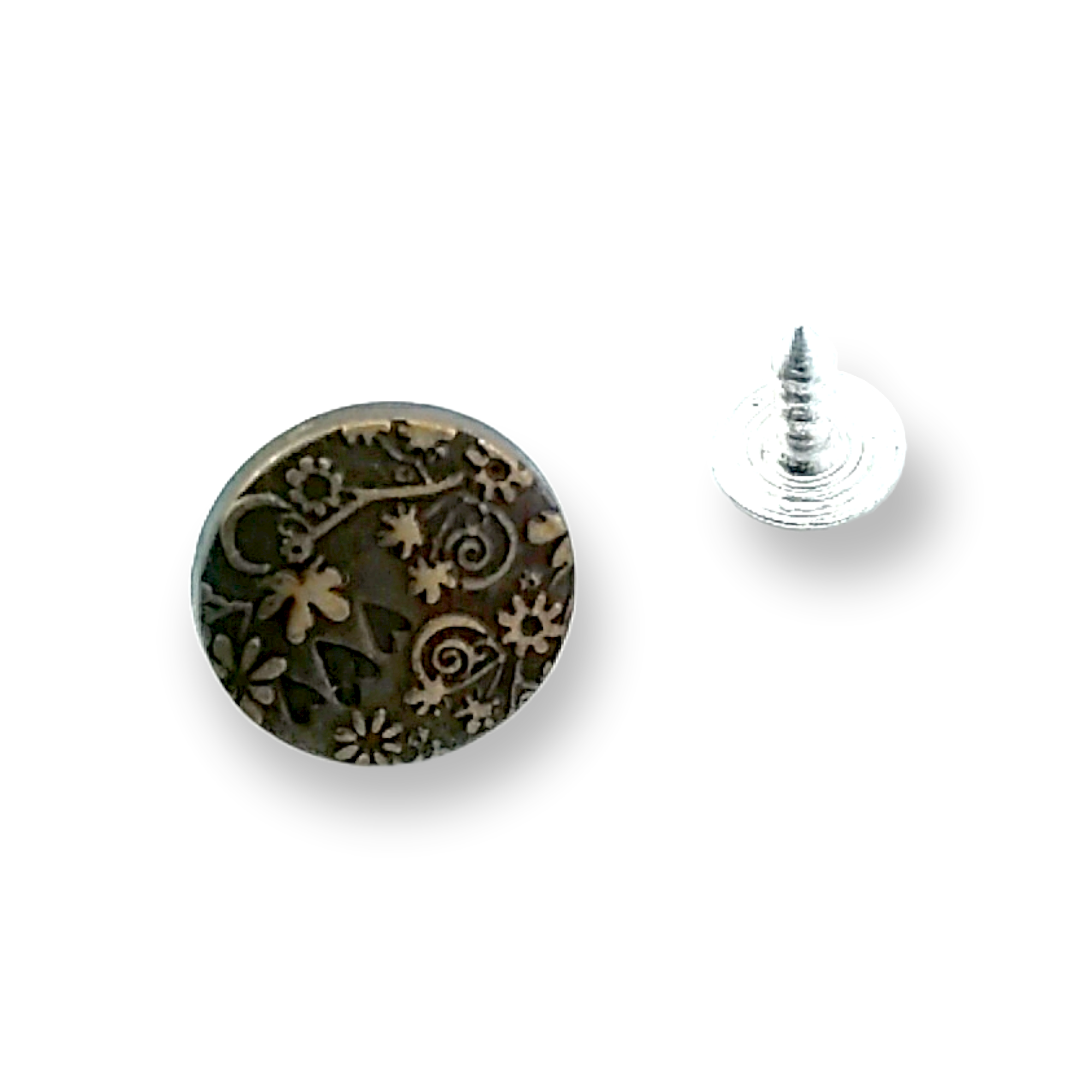 Çiçek ve Kalp Desenli Kot Düğme 15 mm 24 Boy Çiçek ve Kalp Desenli Kot Düğme 15 mm 24 Boy 15 mm