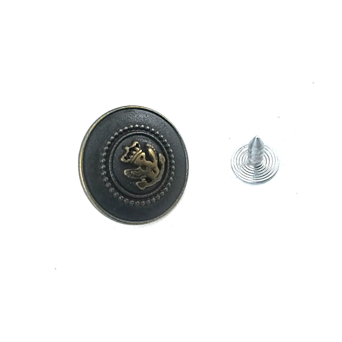 20 mm Jeans Button front and detail view