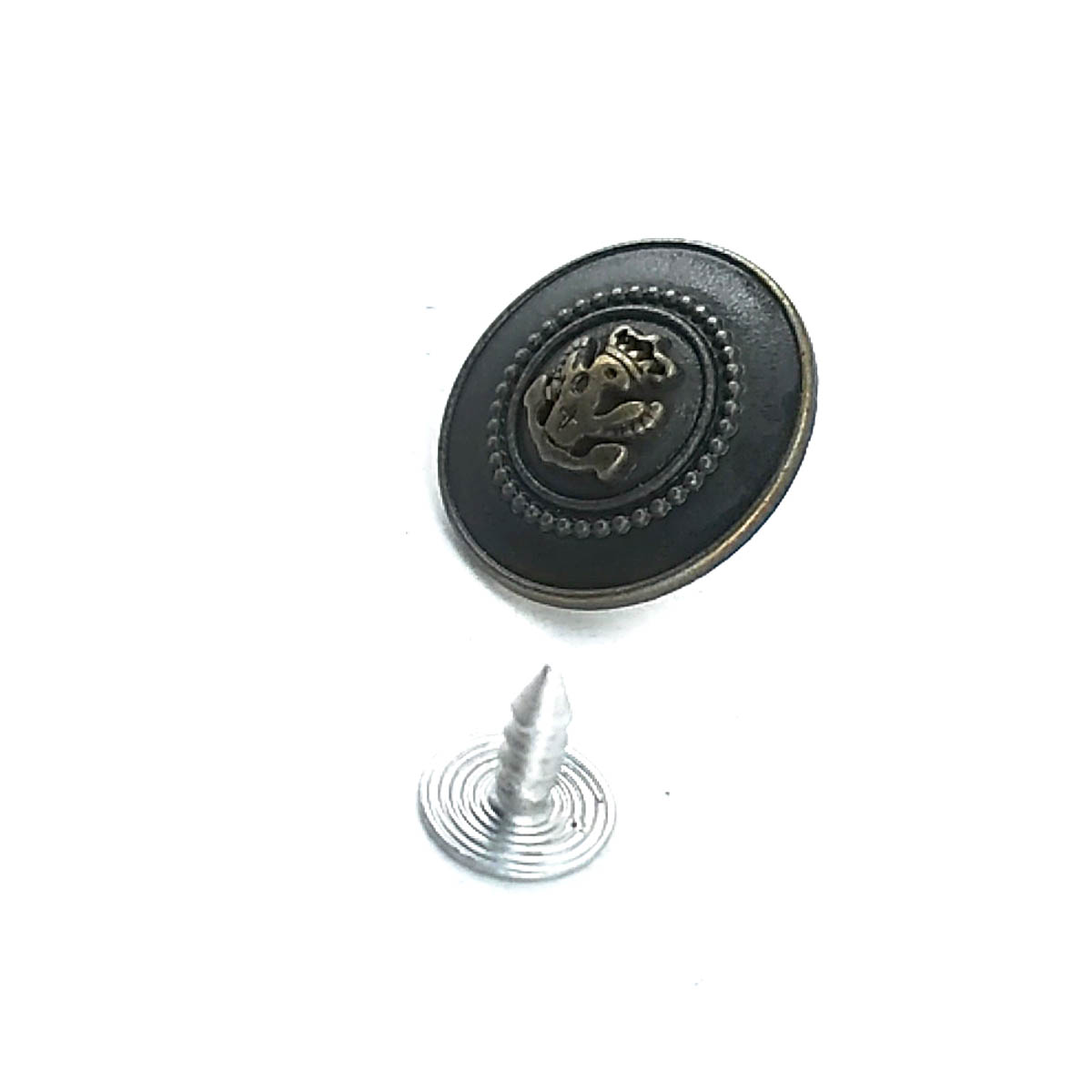 20 mm Jeans Button front and detail view