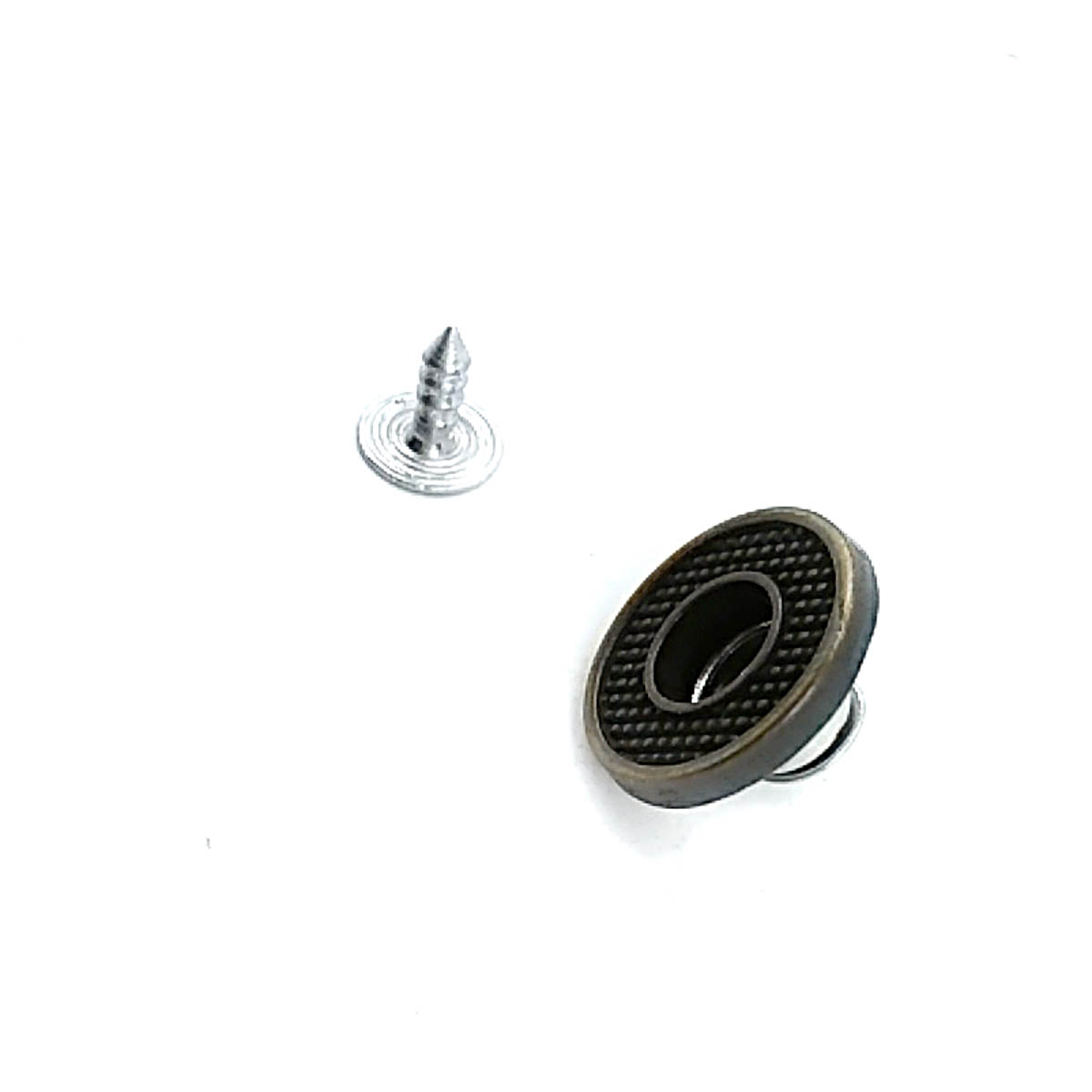Nokta Desenli Ortası Delik Kot Düğmesi 17 mm 27 Boy 17 mm