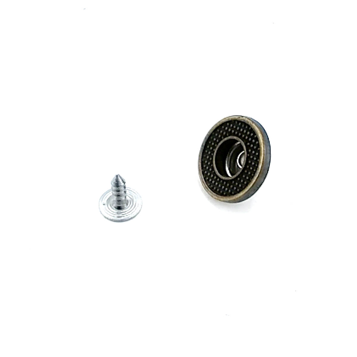 Nokta Desenli Ortası Delik Kot Düğmesi 17 mm 27 Boy 17 mm