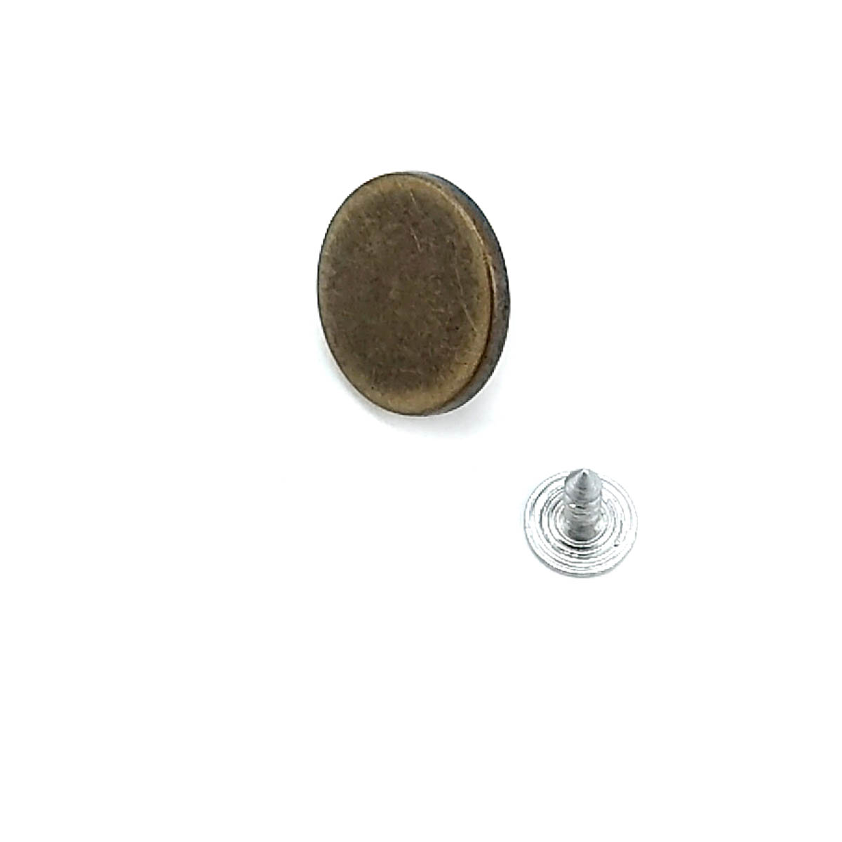 Flat Coin Shape Jeans Button 17 mm 28 L E 1377
