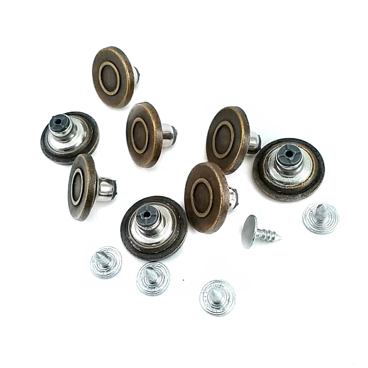 18 mm 26 L Ring Pattern Enameled Jeans Button