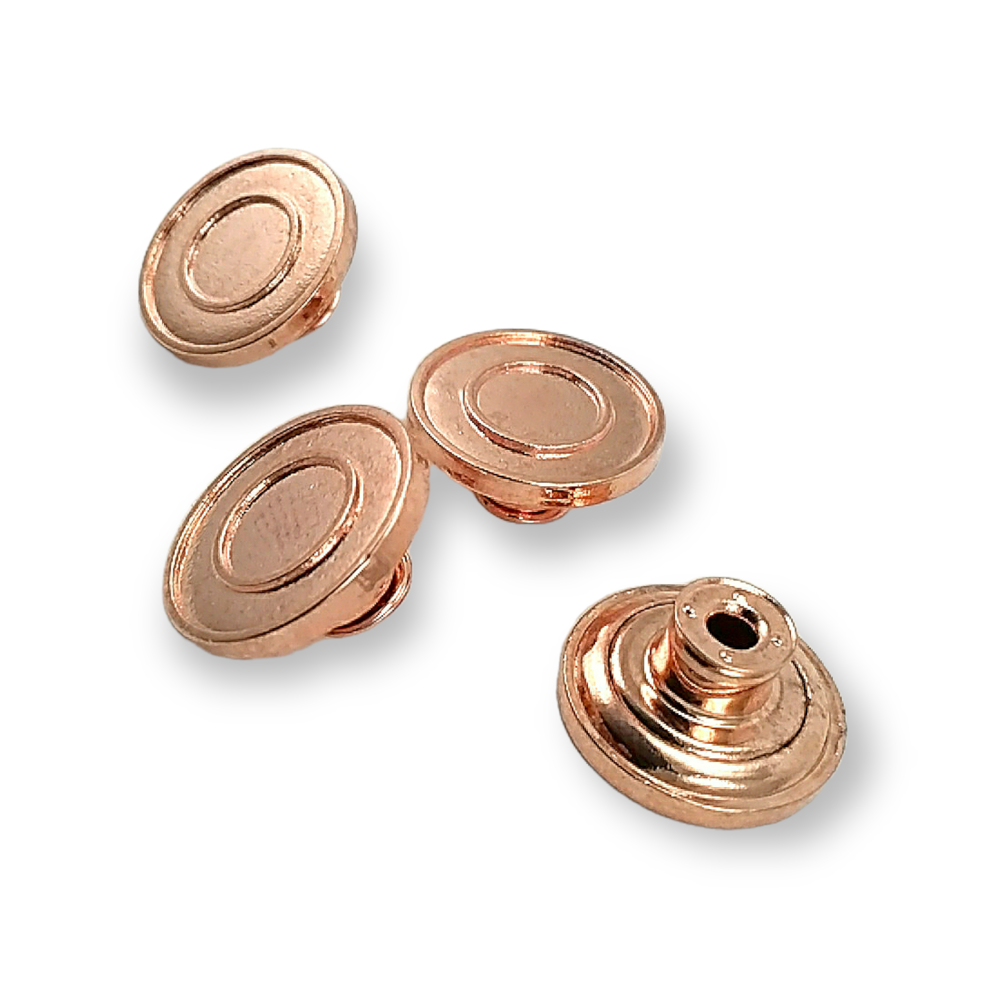 18 mm 26 L Ring Pattern Enameled Jeans Button