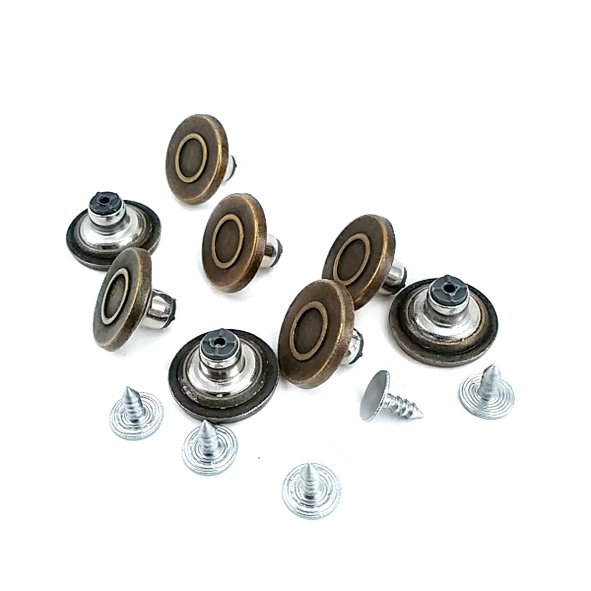18 mm 26 L Ring Pattern Enameled Jeans Button