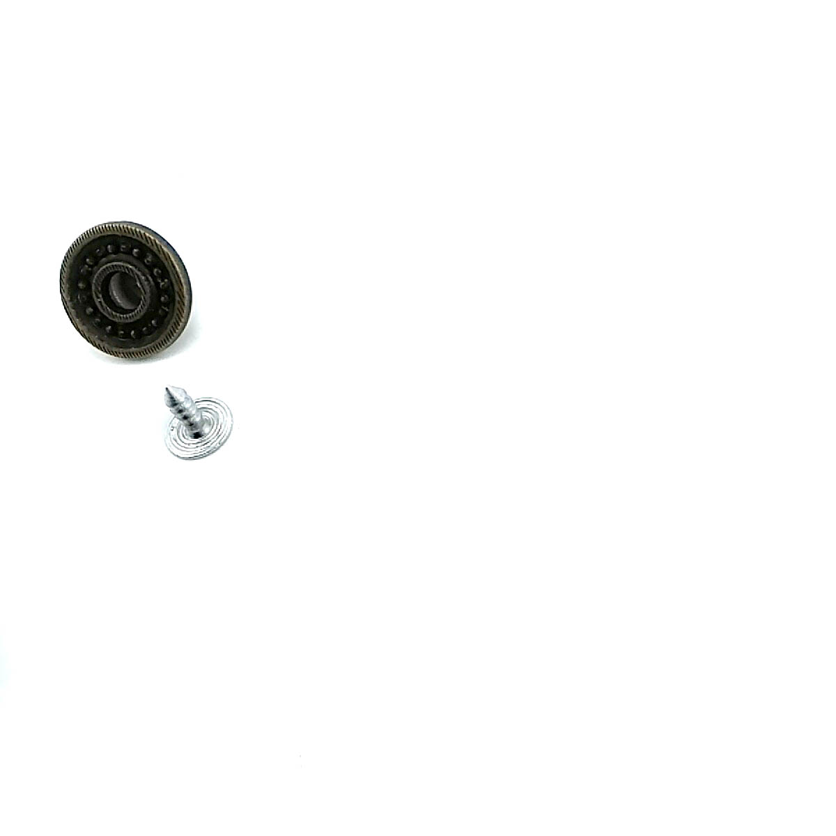 Kot Düğmesi Nokta Desenli Ortası Delikli 17 mm 28 boy 17 mm