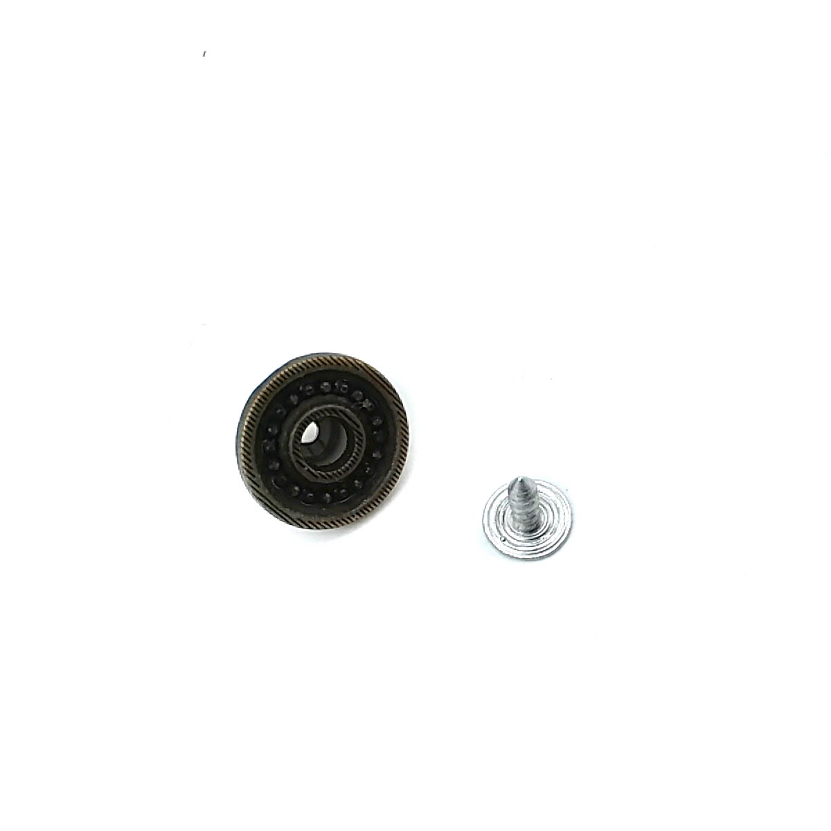 Kot Düğmesi Nokta Desenli Ortası Delikli 17 mm 28 boy 17 mm