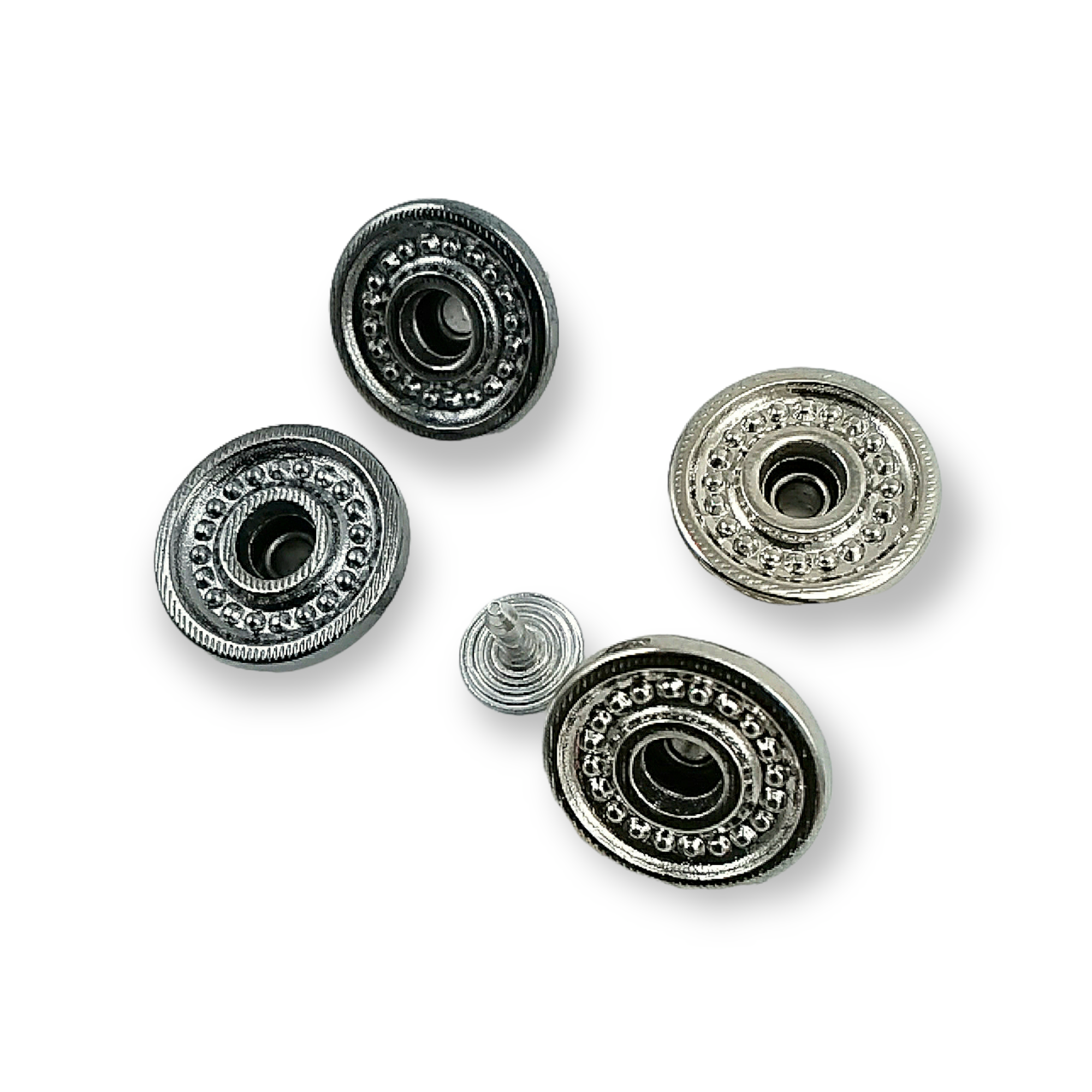 Kot Düğmesi Nokta Desenli Ortası Delikli 17 mm 28 boy Kot Düğmesi Nokta Desenli Ortası Delikli 17 mm 28 boy 17 mm