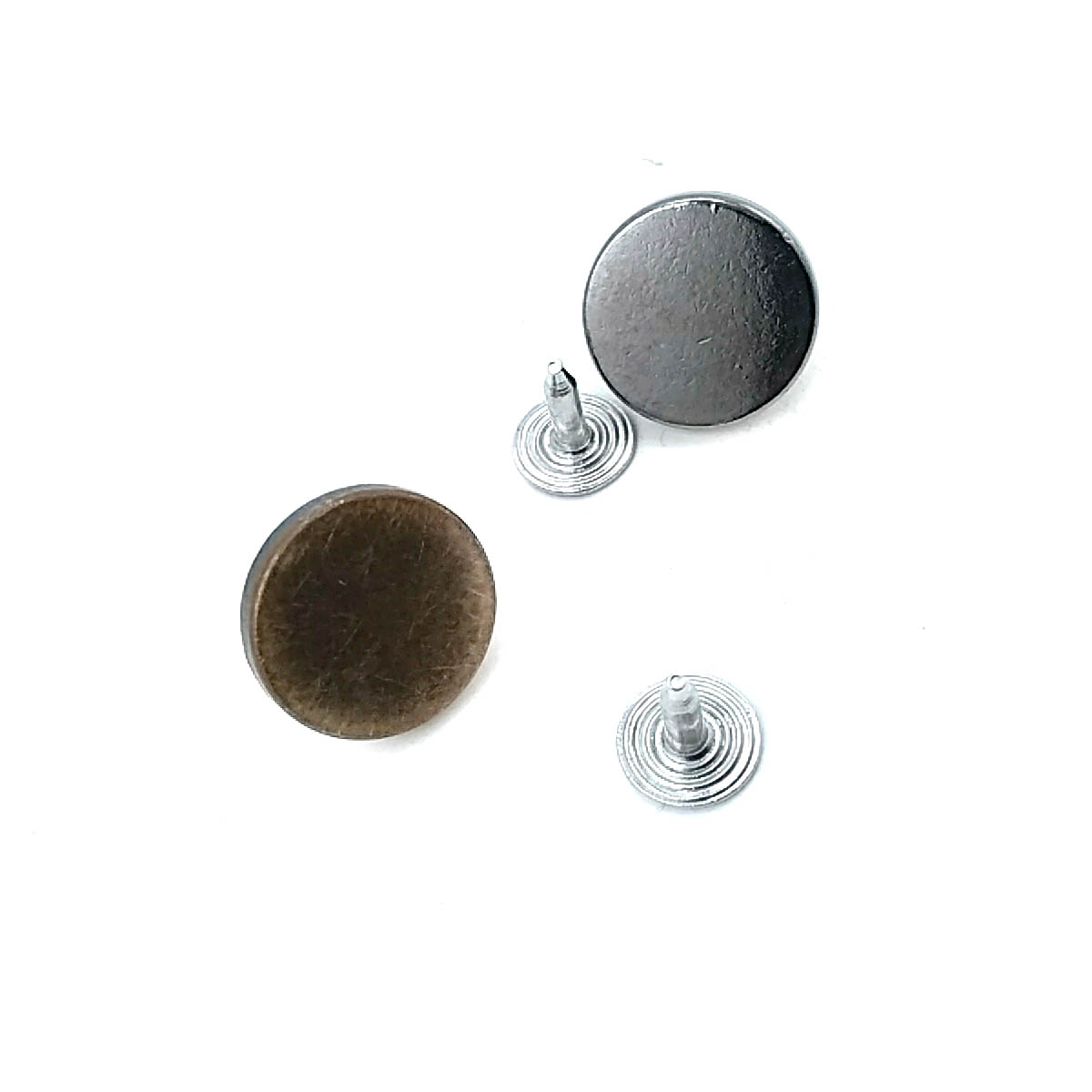 Flat Coin Shape Jeans Button 15 mm 24 L E 1627