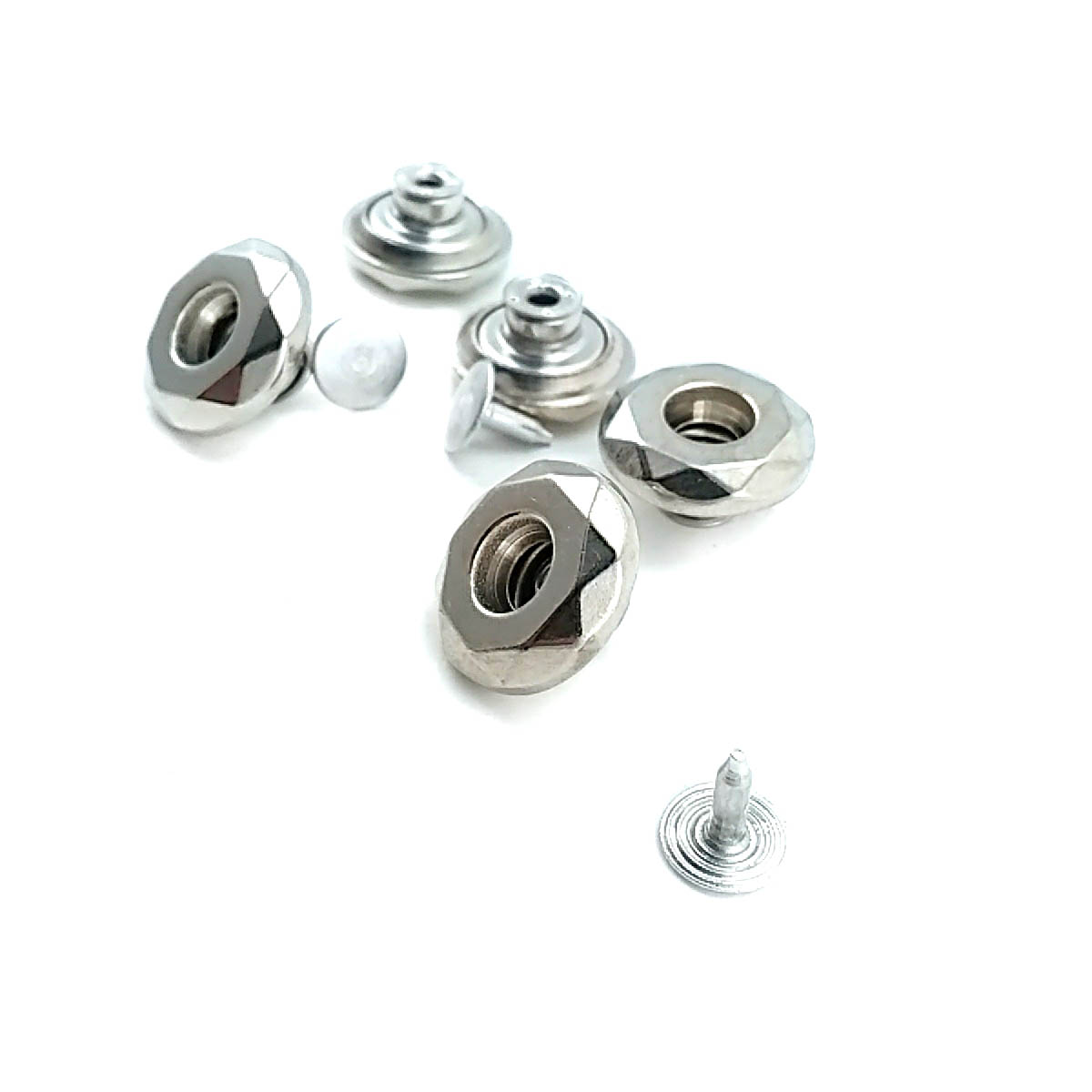 Elmas Tasarımlı Kot Düğmesi  17 mm 27 Boy 17 mm