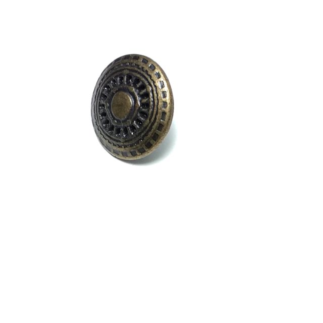 Desenli Zamak Kot Düğmesi 24 mm 38 Boy 24 mm
