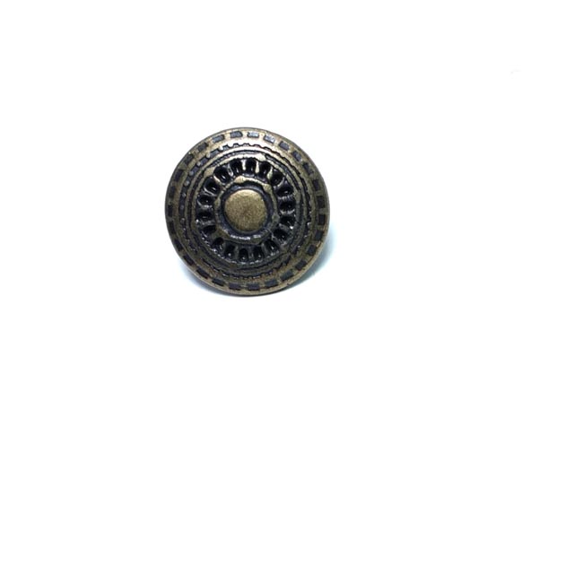 Desenli Zamak Kot Düğmesi 24 mm 38 Boy 24 mm