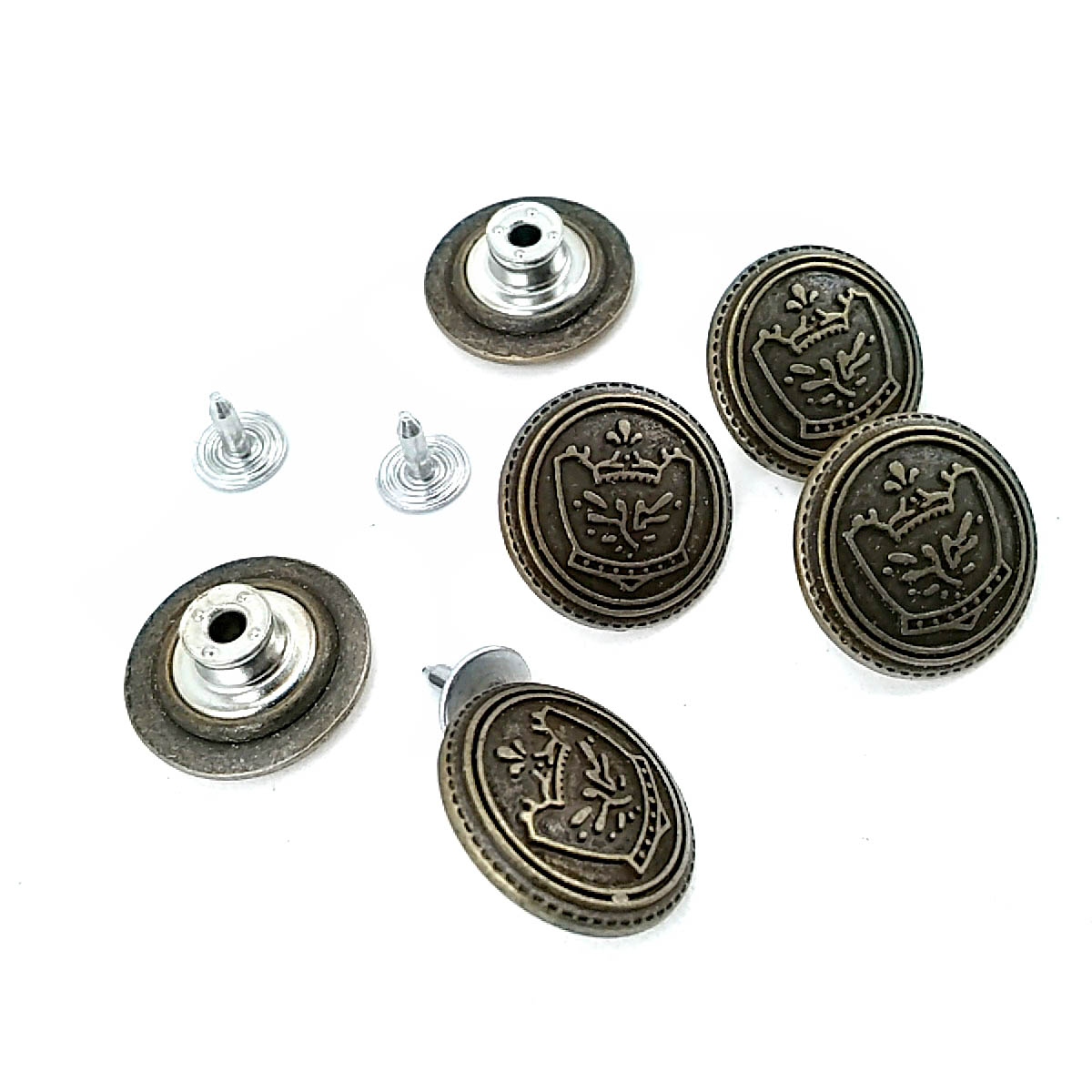 Royal Logolu Kot Düğmesi 20 mm 32 Boy 20 mm