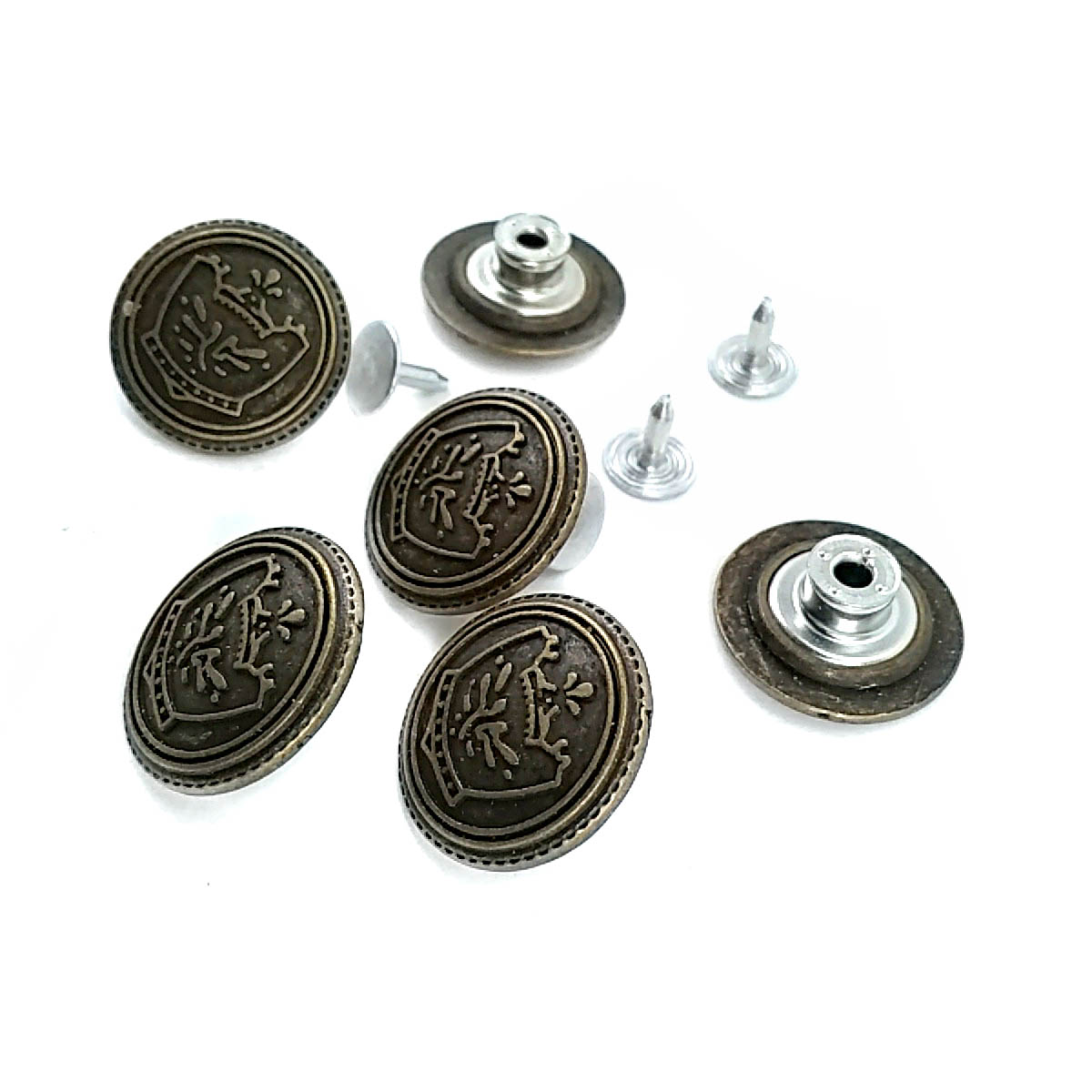 Royal Logolu Kot Düğmesi 20 mm 32 Boy 20 mm