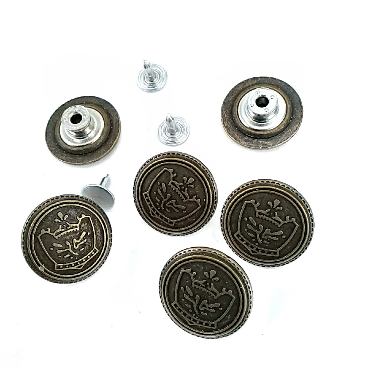 Royal Logolu Kot Düğmesi 20 mm 32 Boy 20 mm