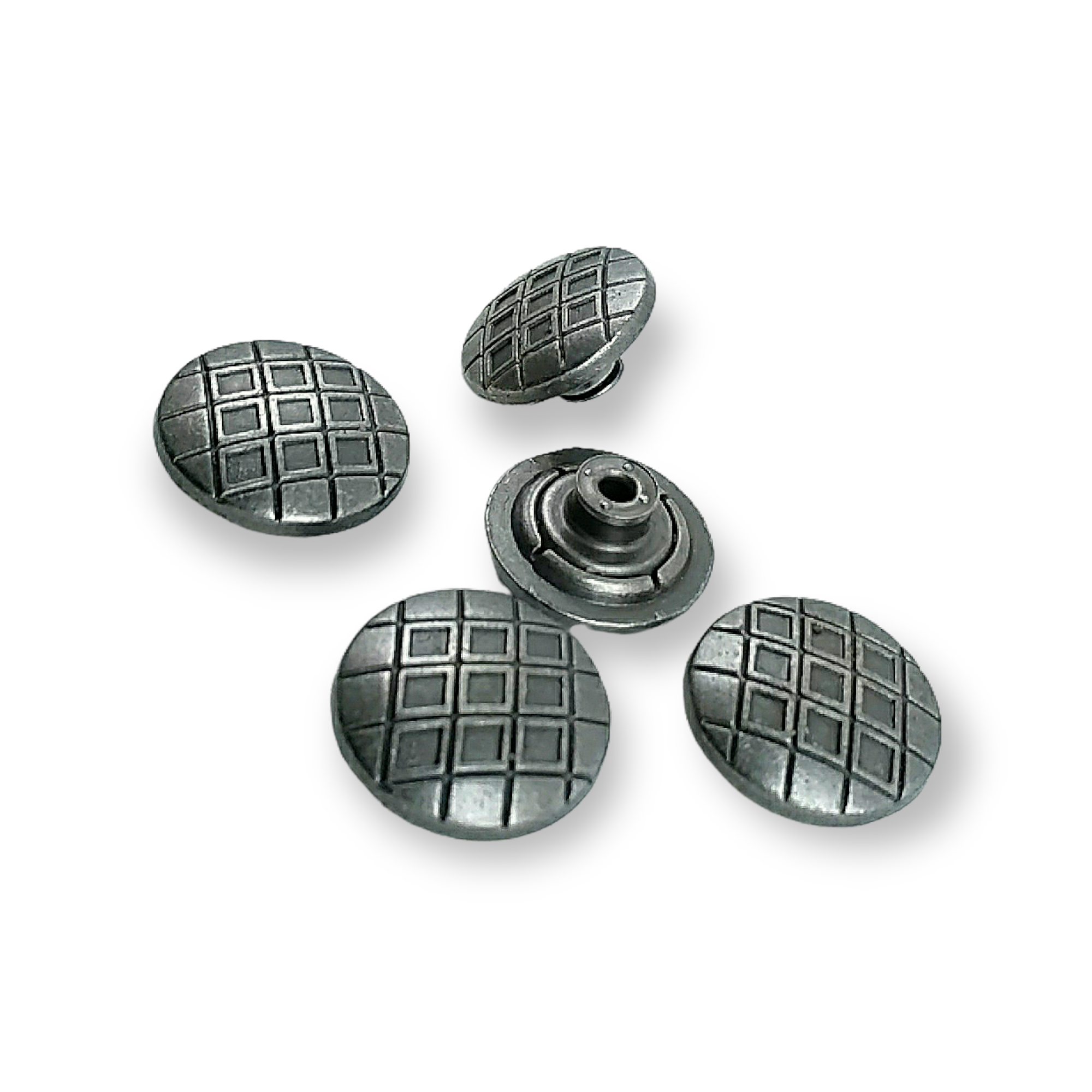 Jeans Button Enameled Button Square Patterned 20 mm 32 L E 223