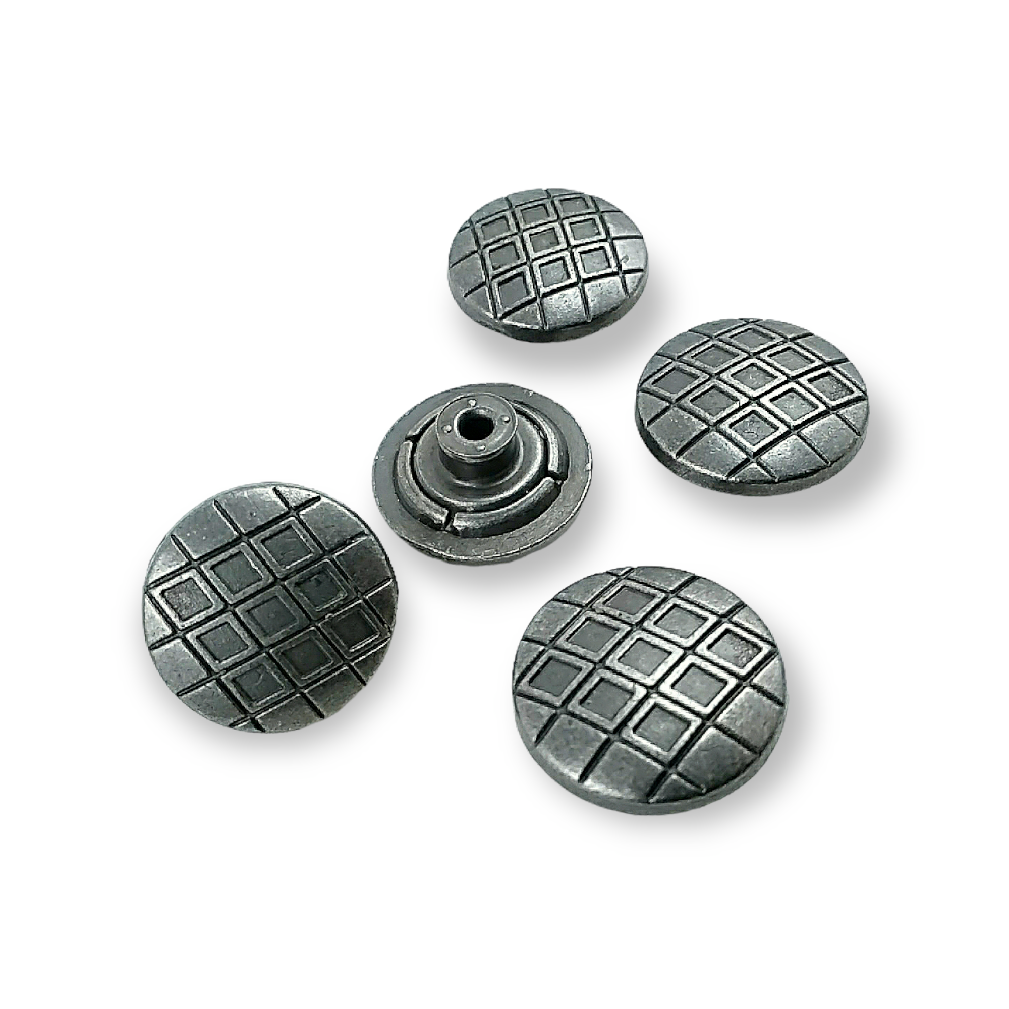 Jeans Button Enameled Button Square Patterned 20 mm 32 L E 223