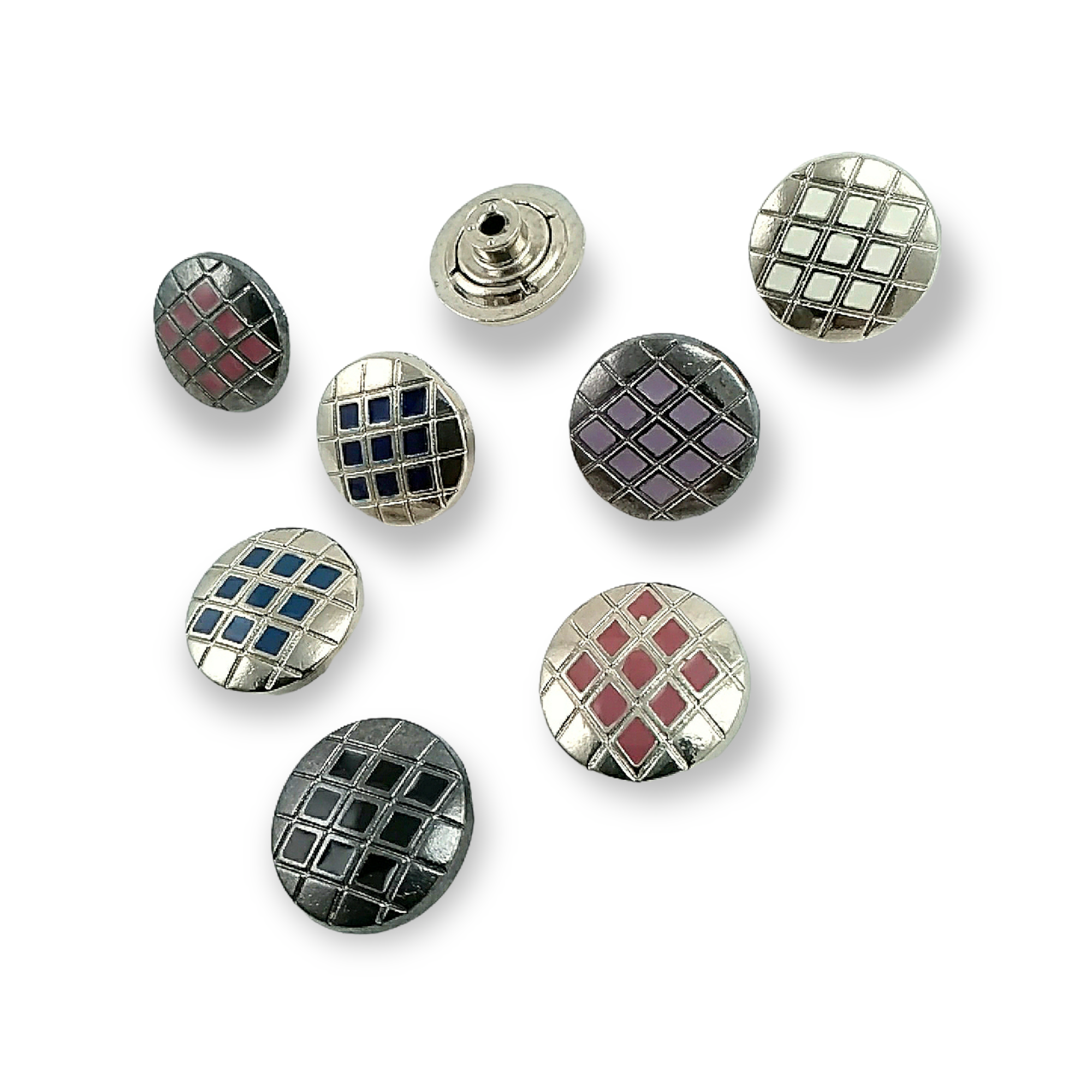 Jeans Button Enameled Button Square Patterned 20 mm 32 L E 223