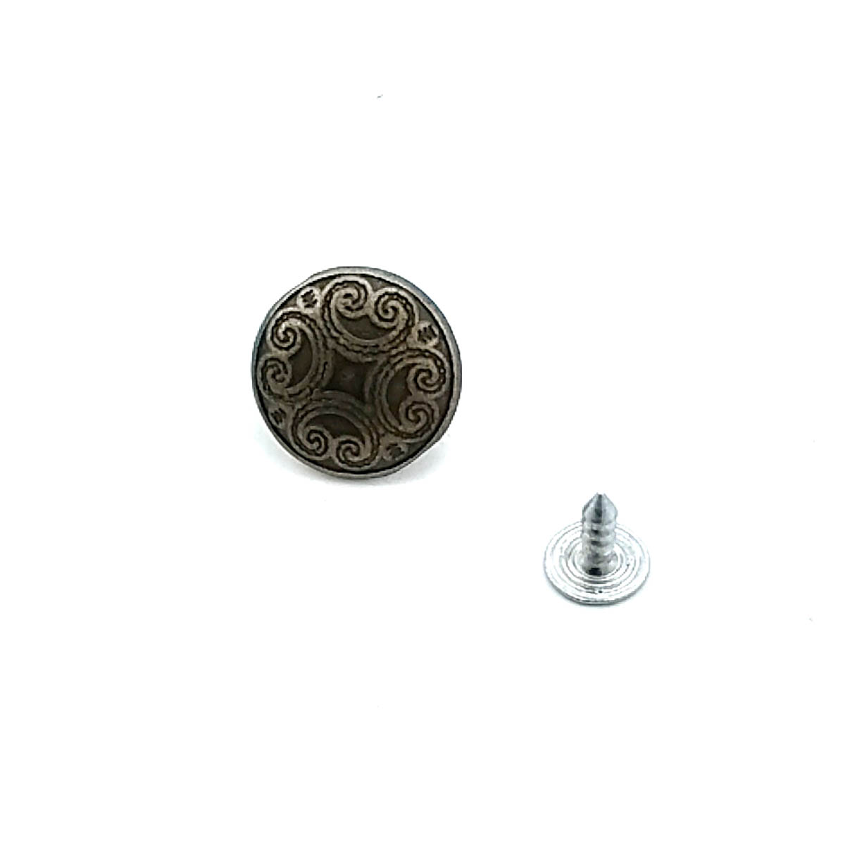 Motif Desenli Kot Düğmesi 17 mm 27 boy 17 mm