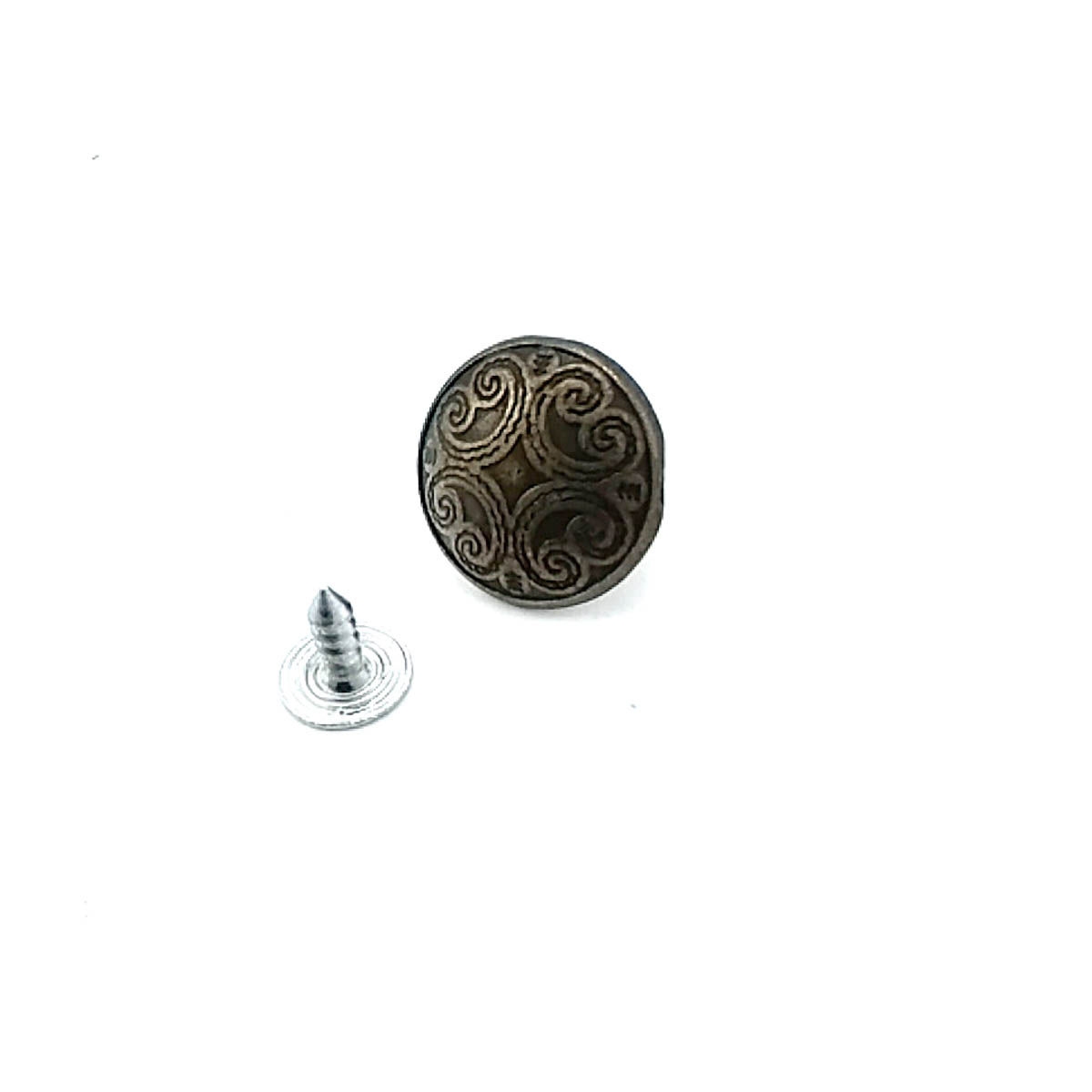 Motif Desenli Kot Düğmesi 17 mm 27 boy 17 mm