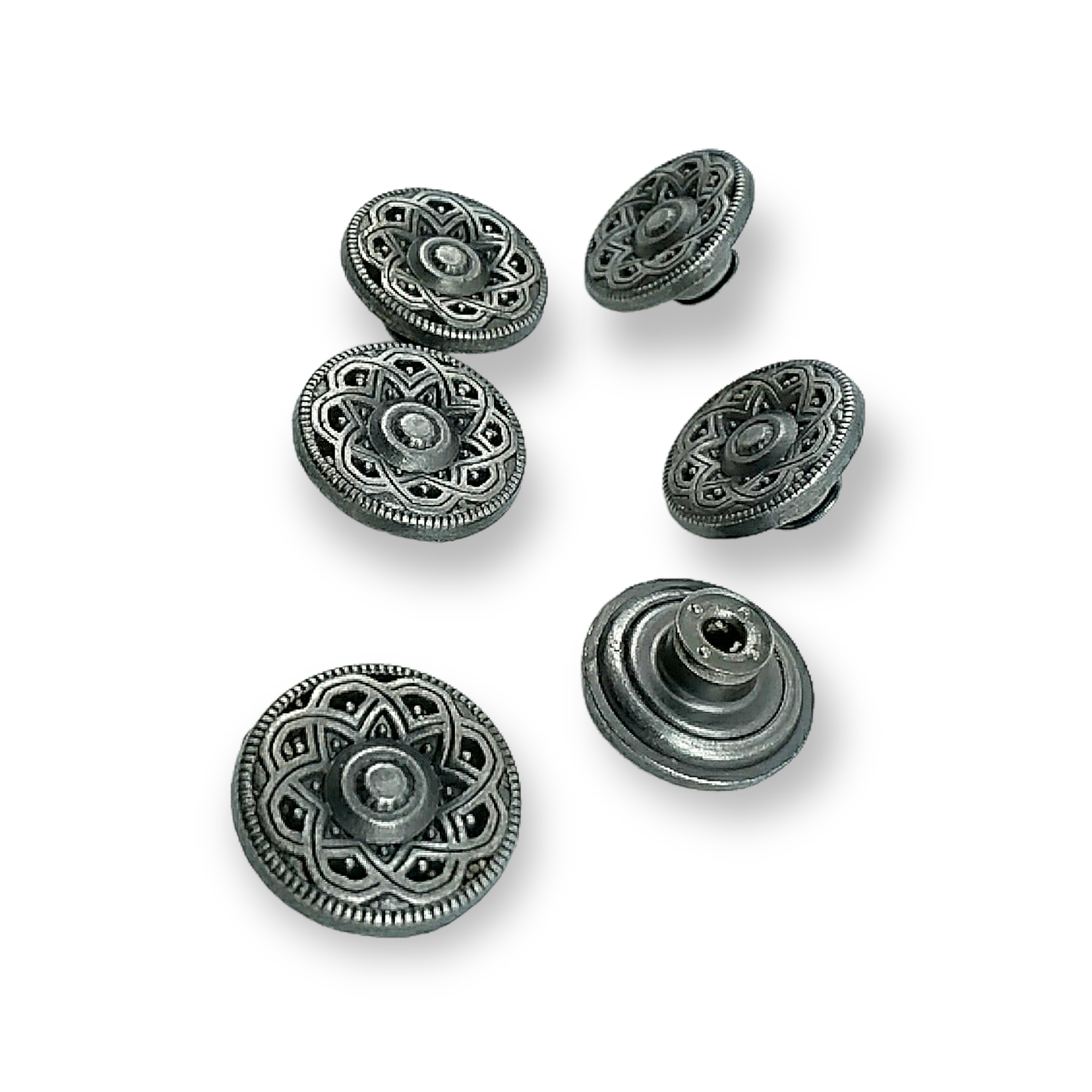 Jeans Button with Decorative Pattern 17 mm 28 L E 309