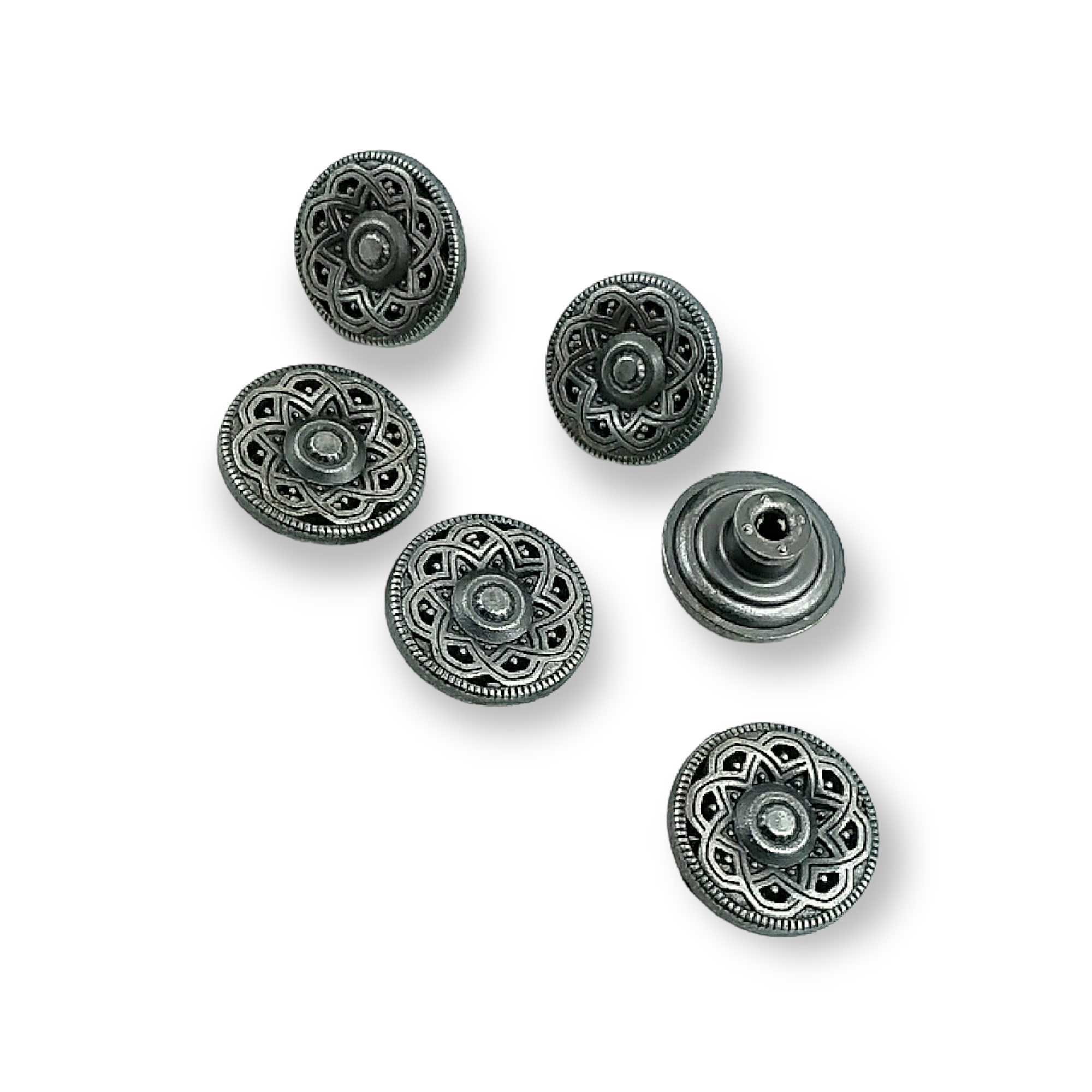 Jeans Button with Decorative Pattern 17 mm 28 L E 309