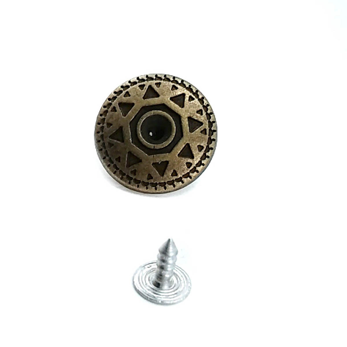 Jeans Button Rhinestone Sun Patterned 23 mm 36 L E 333
