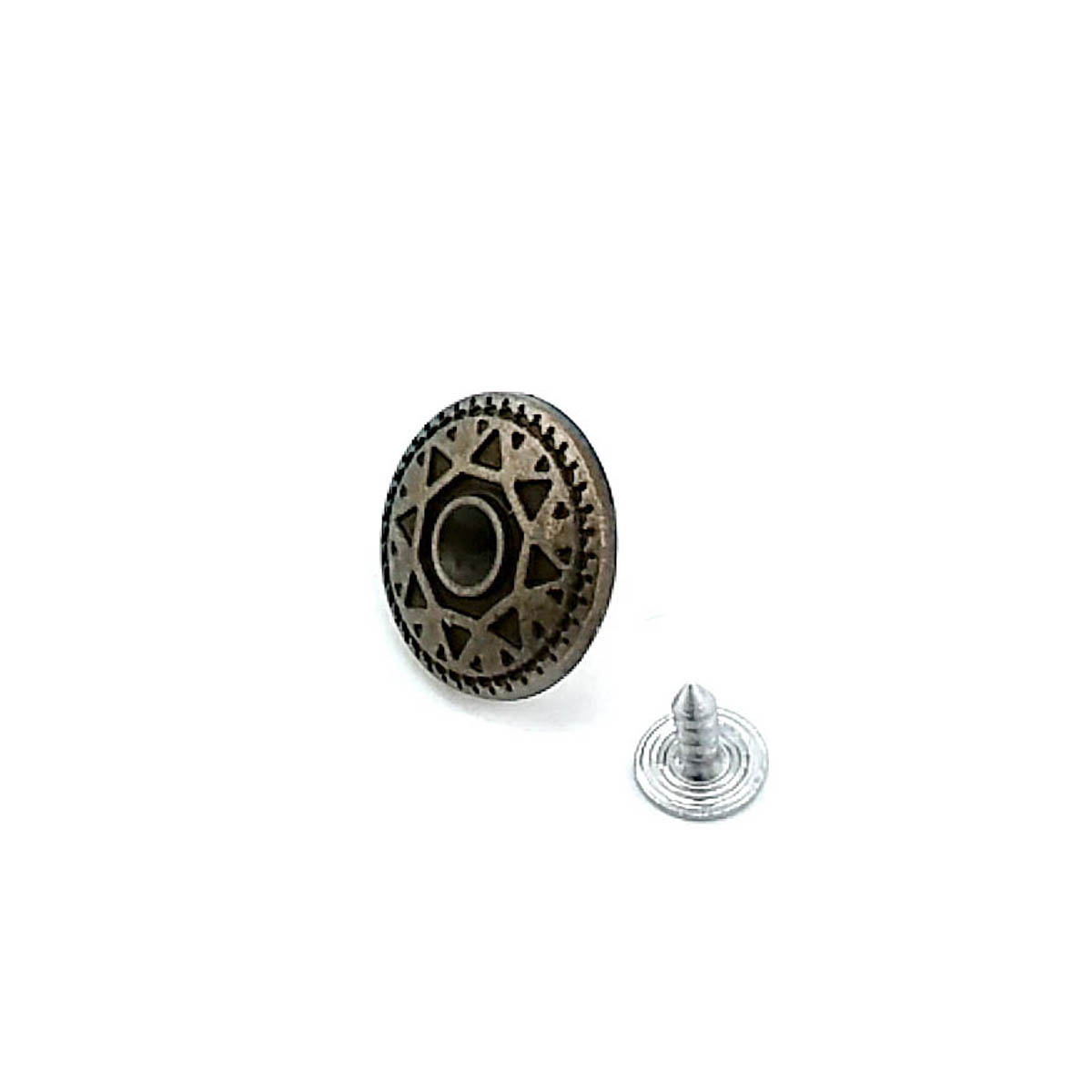Kot Düğmesi Güneş Desenli  Taşlı Düğme 20 mm 32 Boy 20 mm