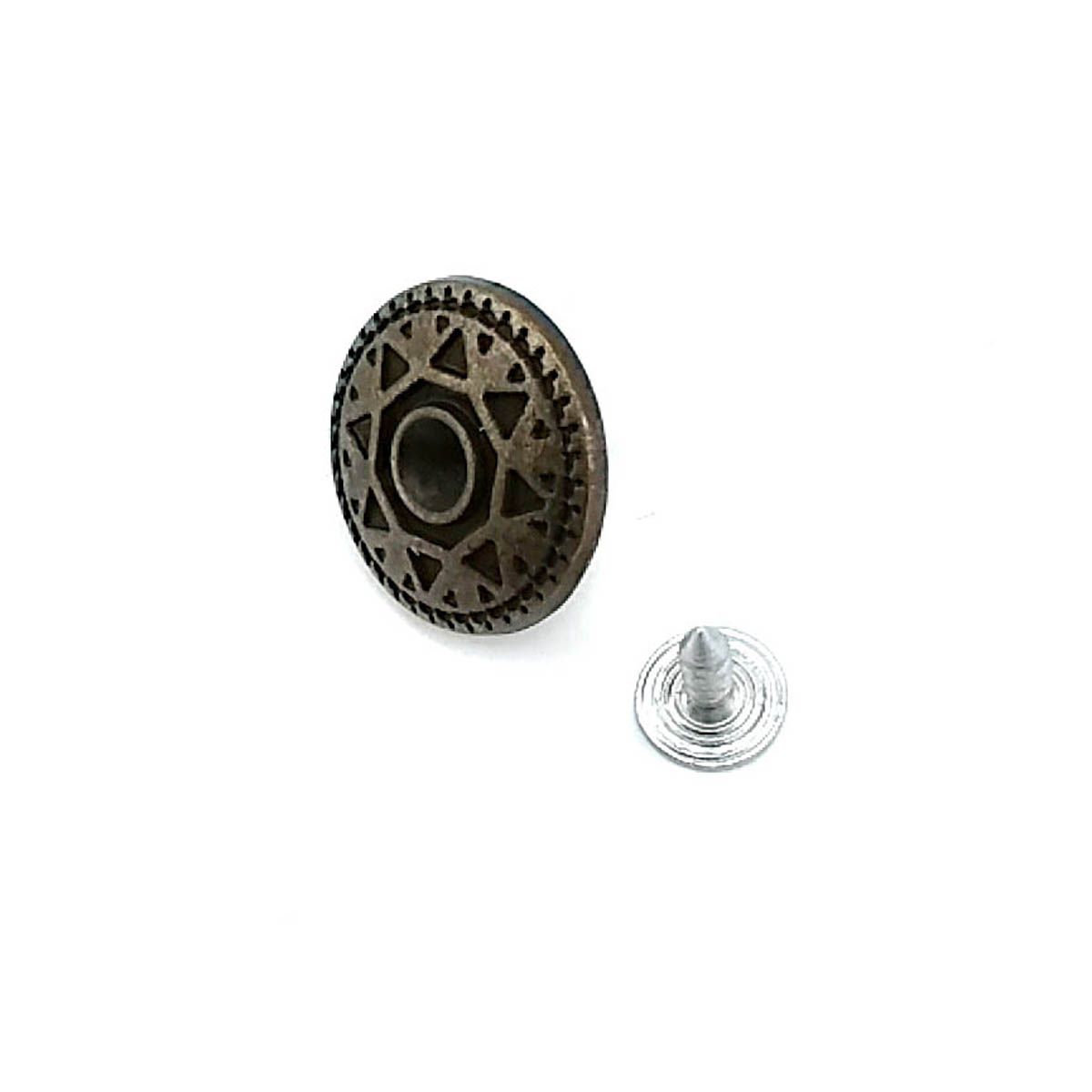 Kot Düğmesi Güneş Desenli  Taşlı Düğme 20 mm 32 Boy 20 mm