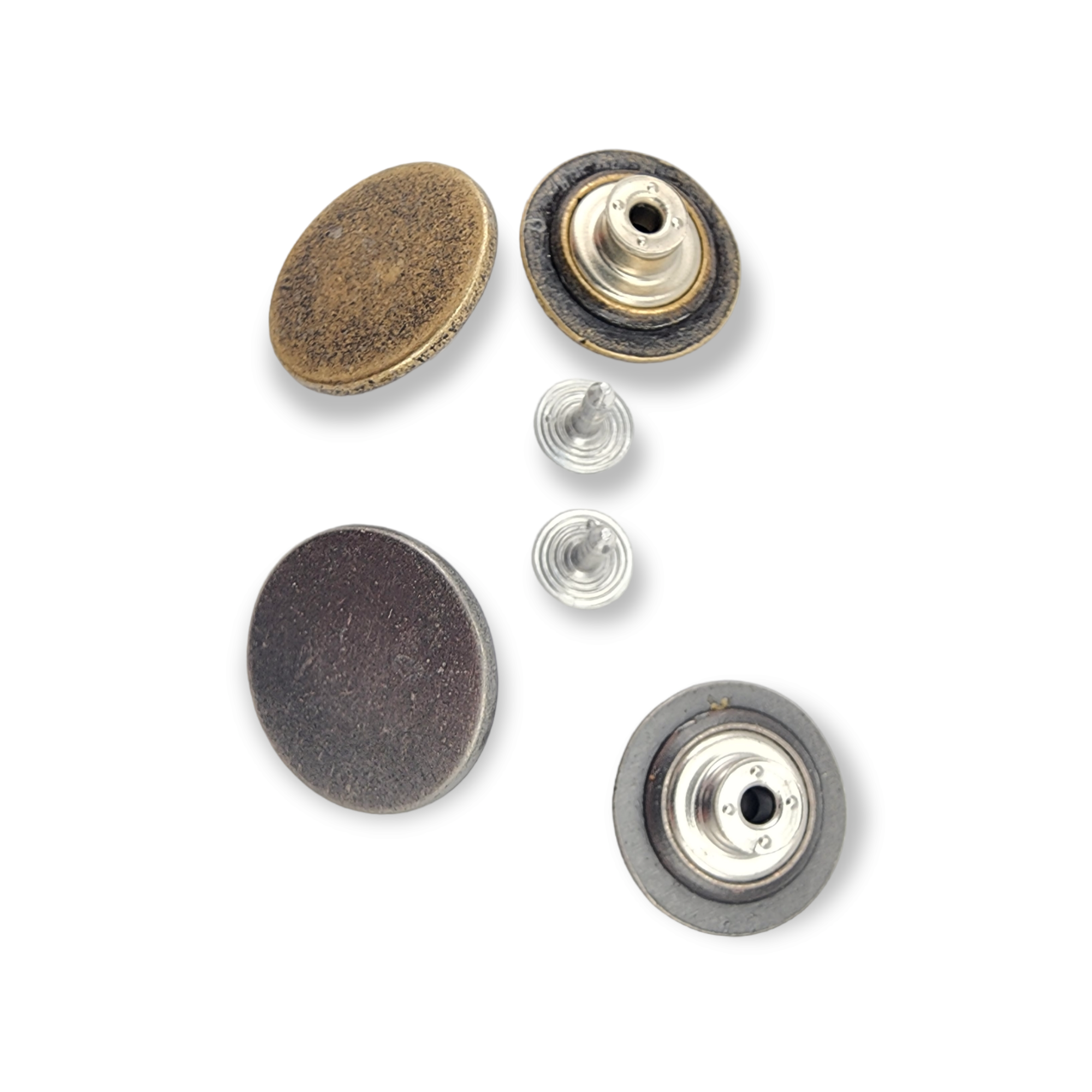 Flat Coin Shape Jeans Button 20 mm - 32 L E 396