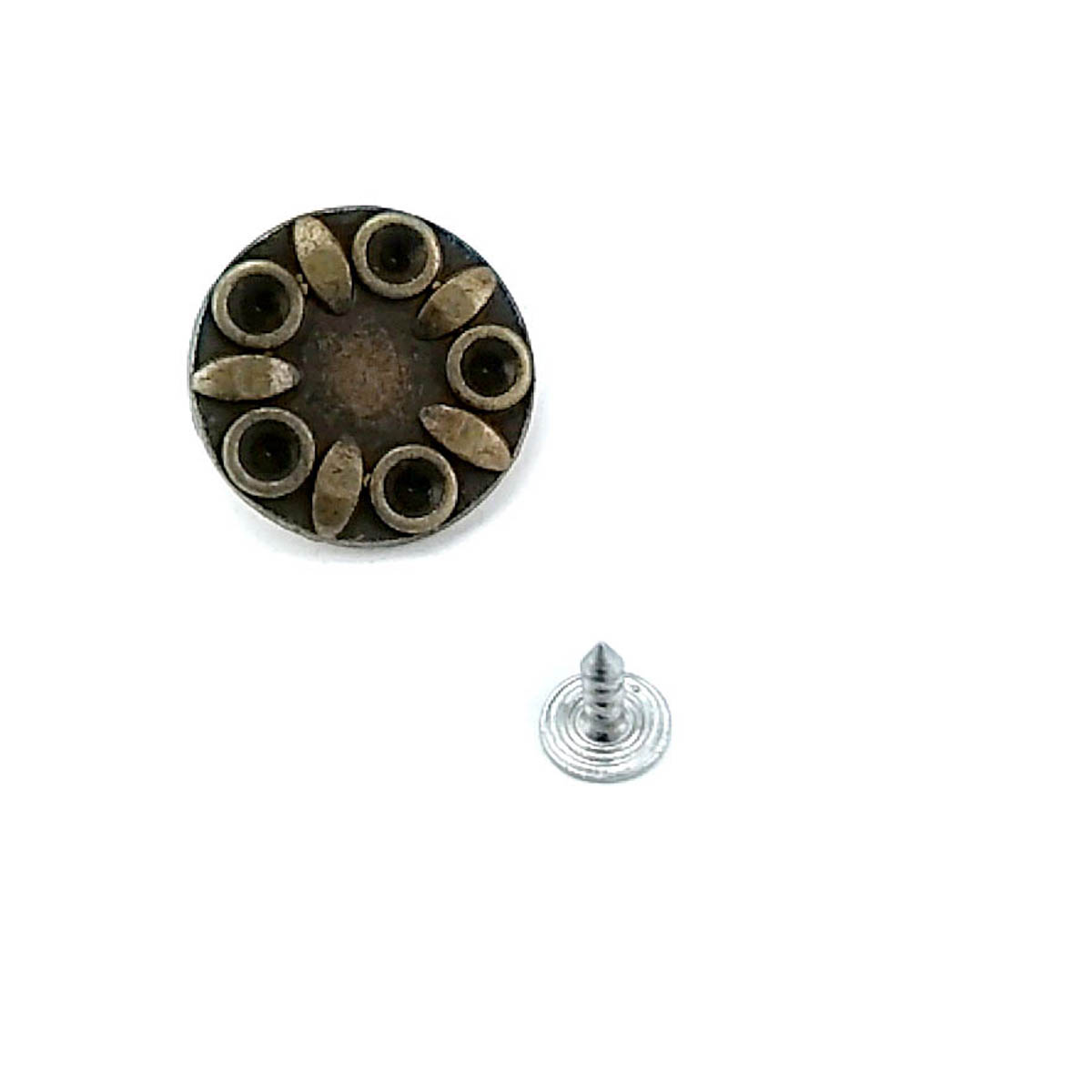 Taşlı Yıldız Tasarımlı Çakma düğme 23 mm 37 Boy Taşlı Yıldız Tasarımlı Çakma düğme 23 mm 37 Boy 23 mm