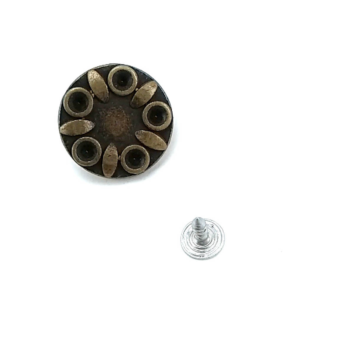 Taşlı Yıldız Tasarımlı Çakma düğme 23 mm 37 Boy 23 mm