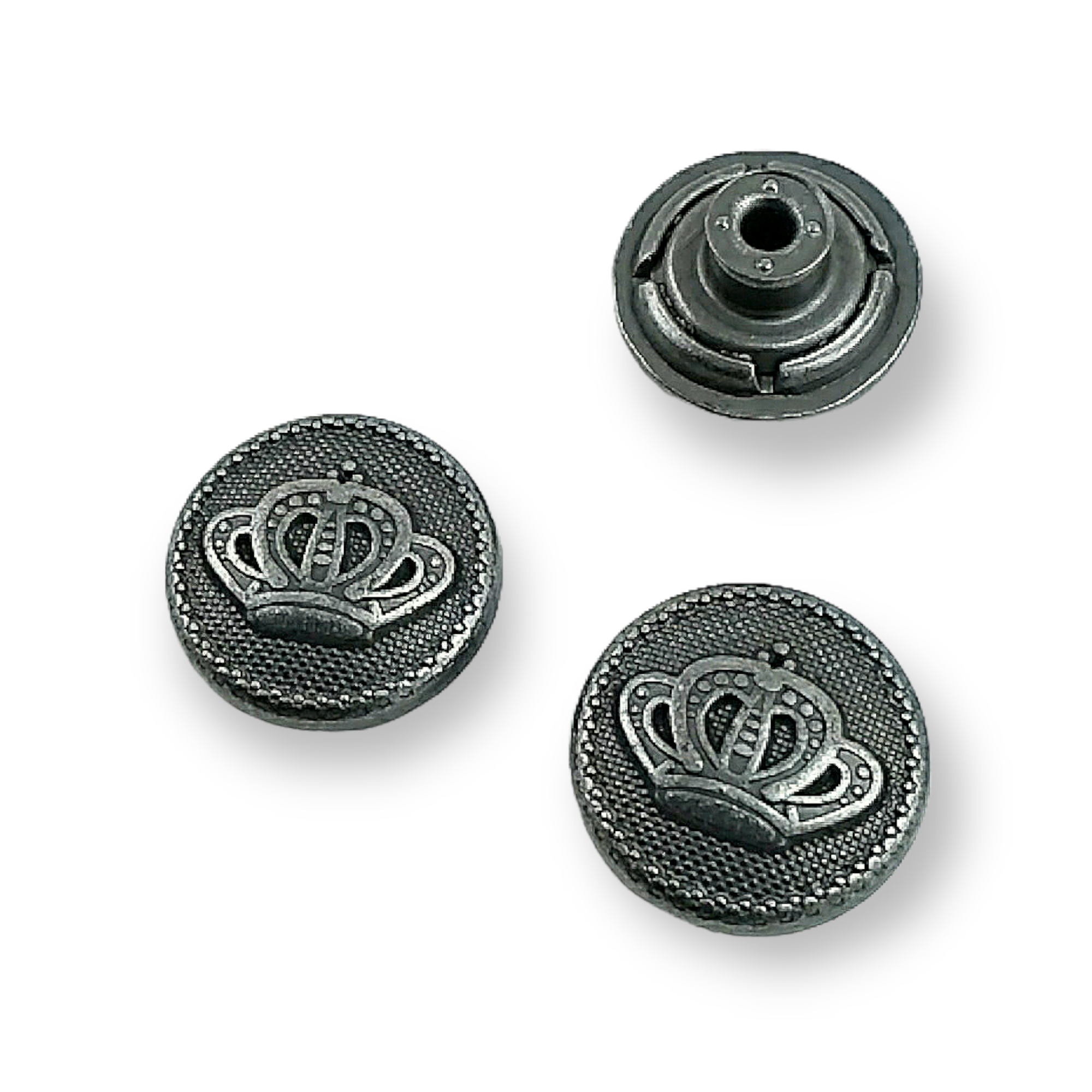 Jeans Button with Crown Logo 17 mm 28 L E 446