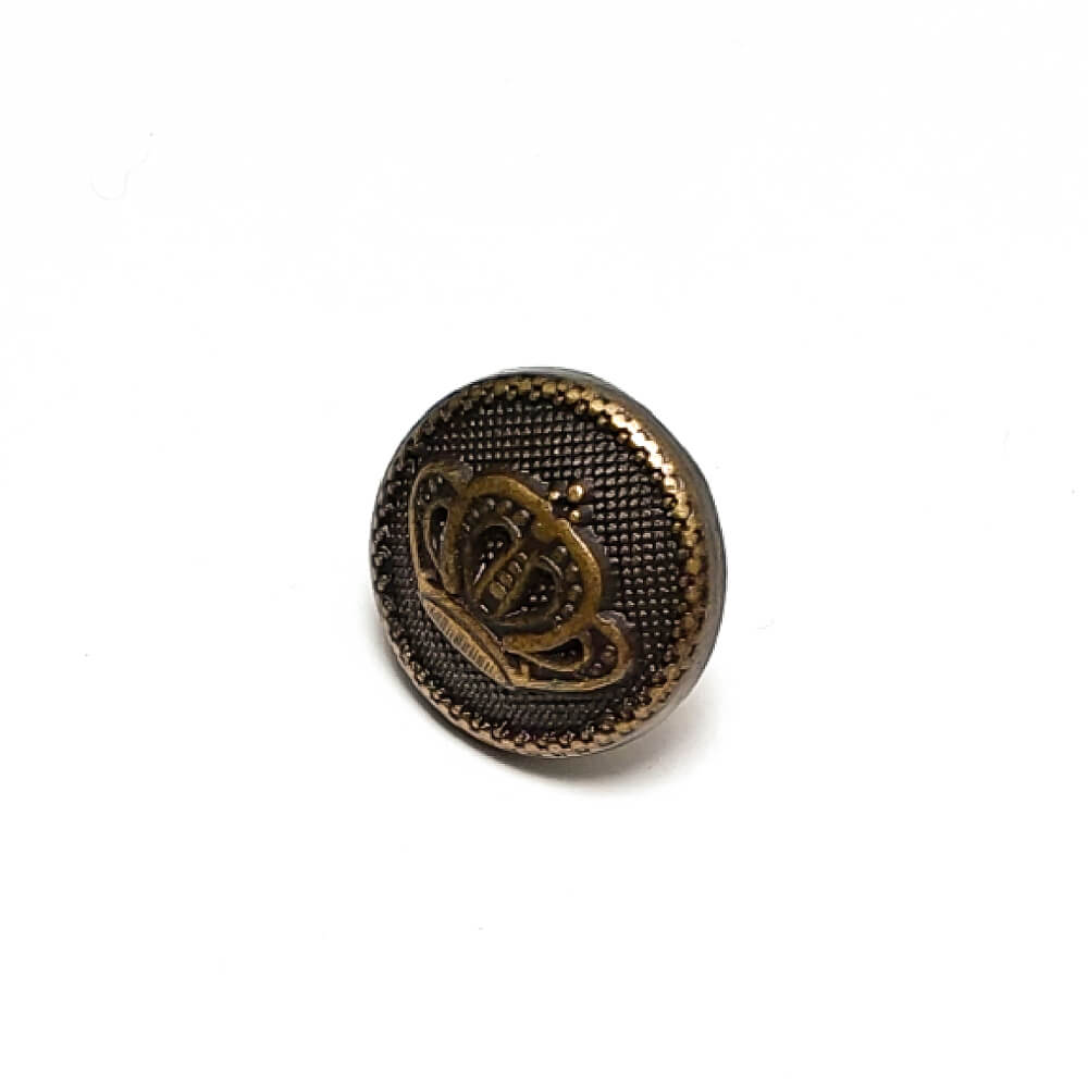 Jeans Button with Crown Logo 17 mm 28 L E 446