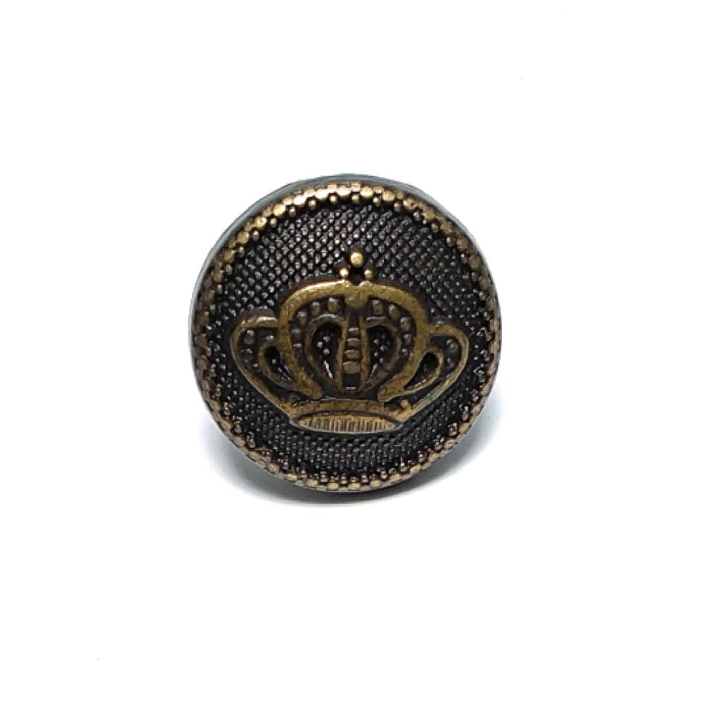 Jeans Button with Crown Logo 17 mm 28 L E 446