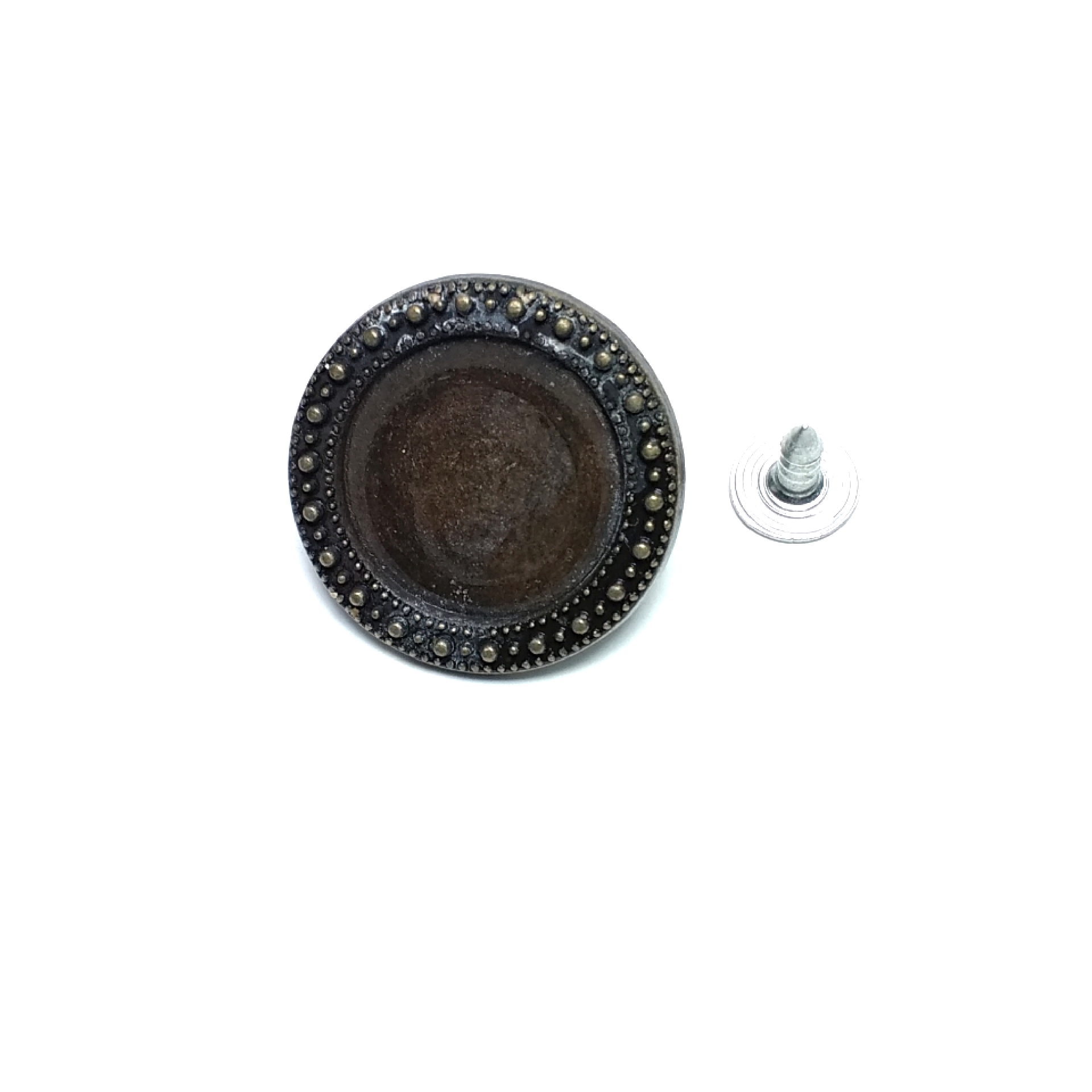 Kenarları Desenli Mineli Kot Düğmesi 22 mm 37 Boy Kenarları Desenli Mineli Kot Düğmesi 22 mm 37 Boy 22 mm
