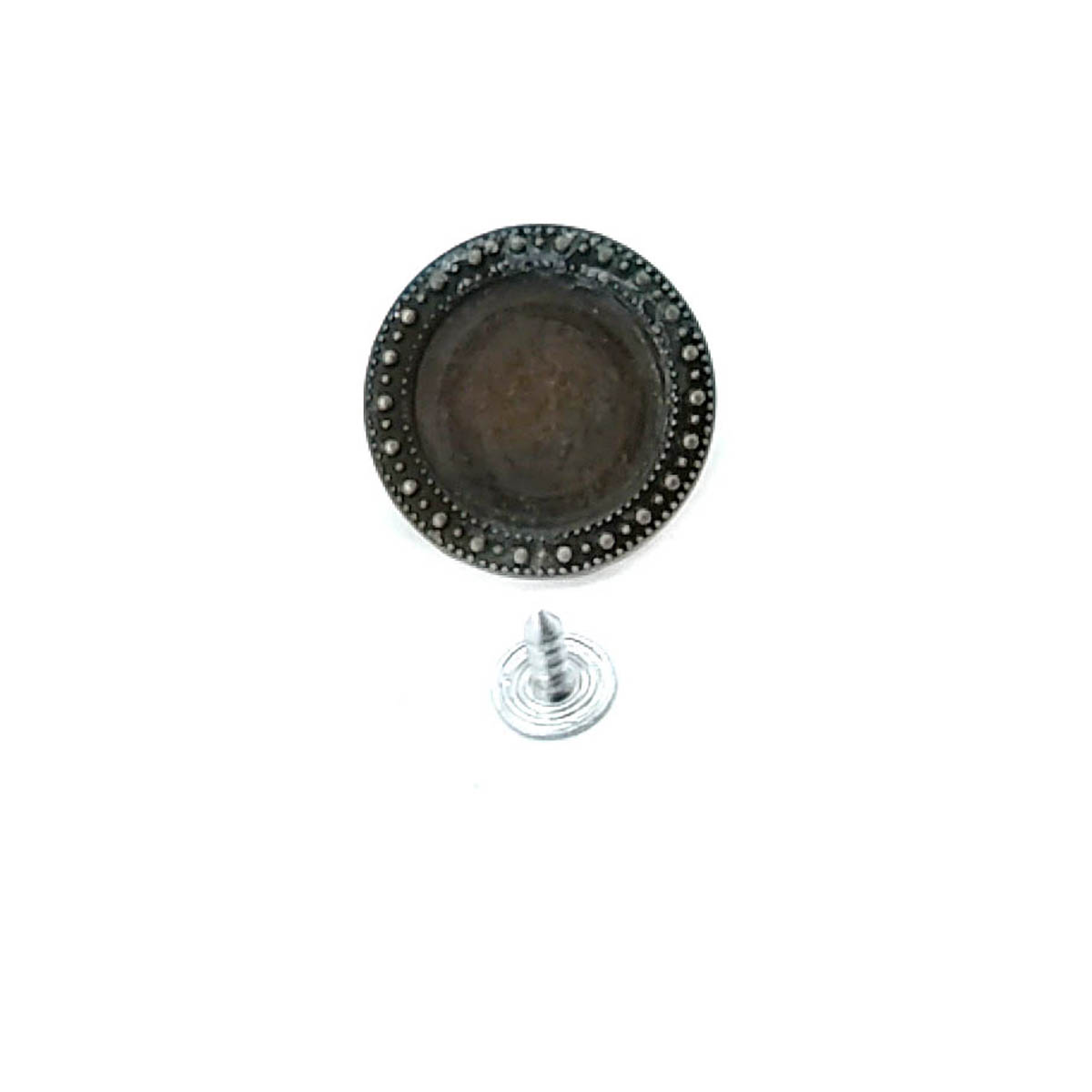 Kenarları Desenli Mineli Kot Düğmesi 24 mm 38 Boy 24 mm