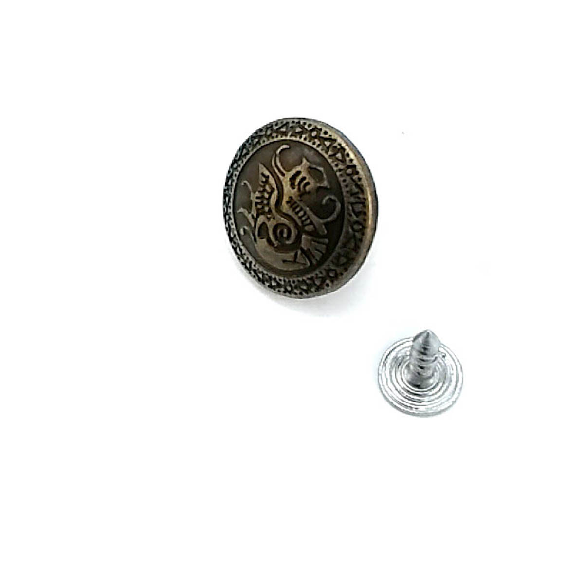Logolu Kot Düğmesi 17 mm 28 Boy 17 mm