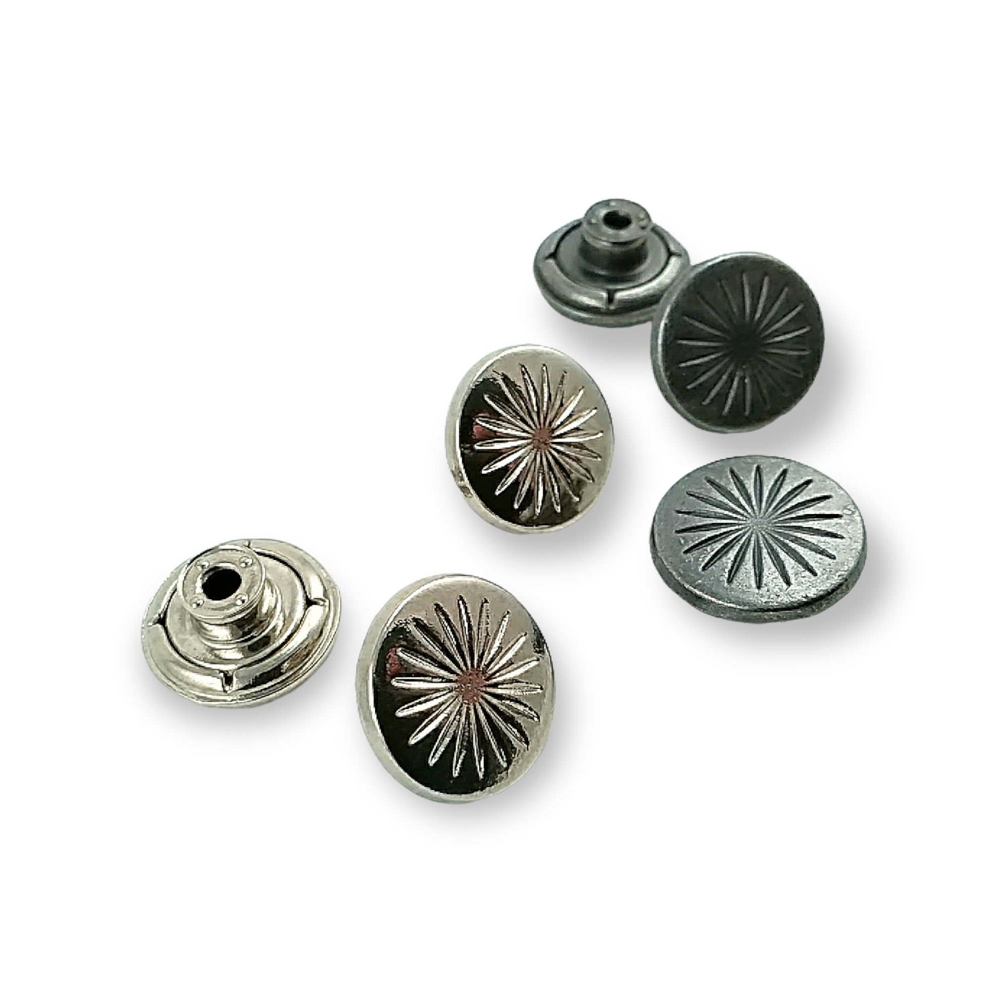 Yıldız Desenli Kot Düğmesi 17 mm 27 Boy 17 mm