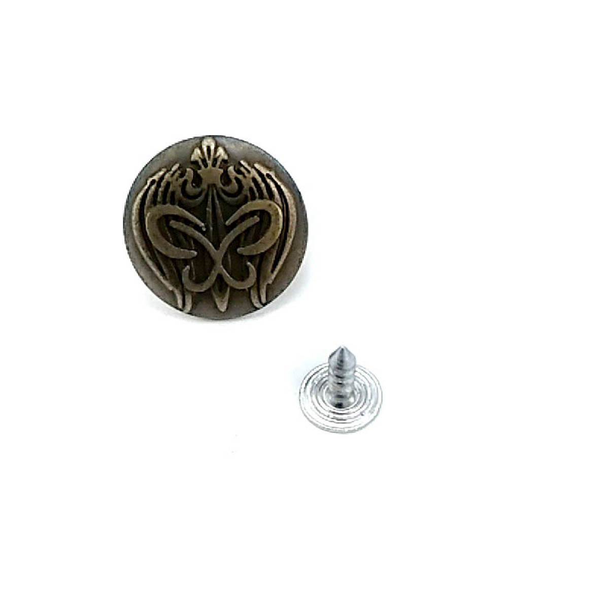 Kelebek Logolu Kot Düğmesi 19 mm 30 Boy 19 mm
