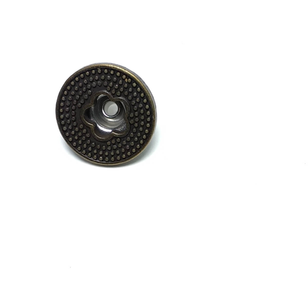 Ortası Çiçek Şekilli Noktalı Kot Düğmesi 20 mm 32 Boy 20 mm