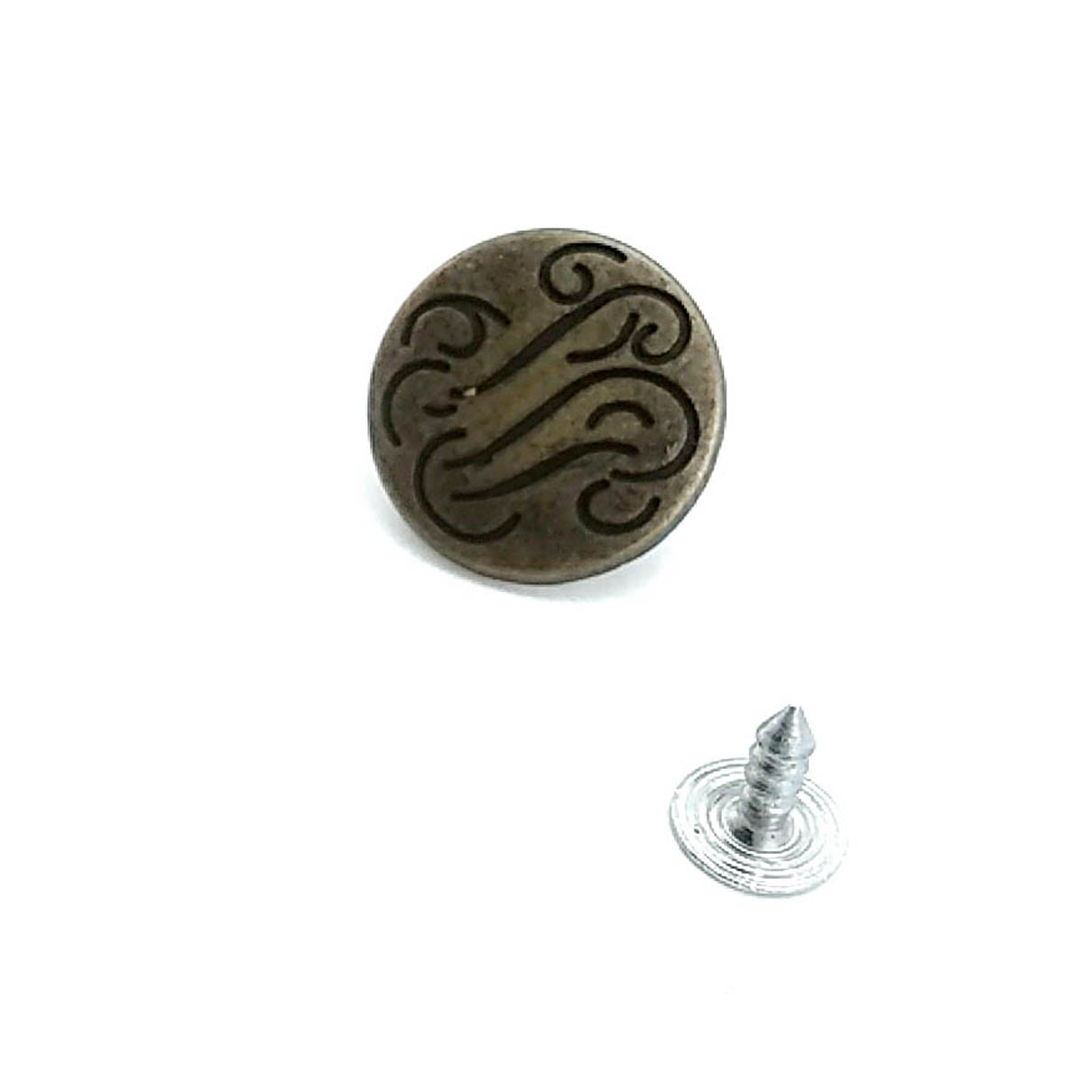 Desenli Kot Düğmesi 20 mm 32 Boy 20 mm