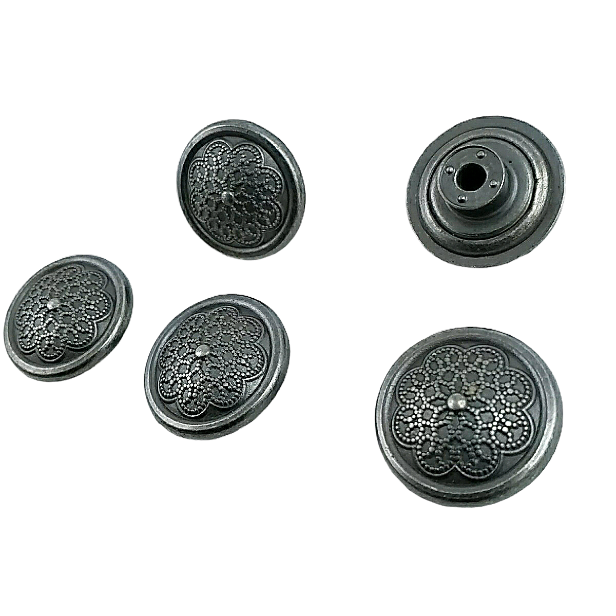 Desenli Kot Düğmesi 17 mm 28 Boy 17 mm