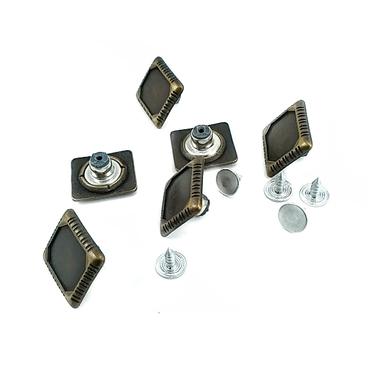 17.5 mm Jeans Button front and detail view
