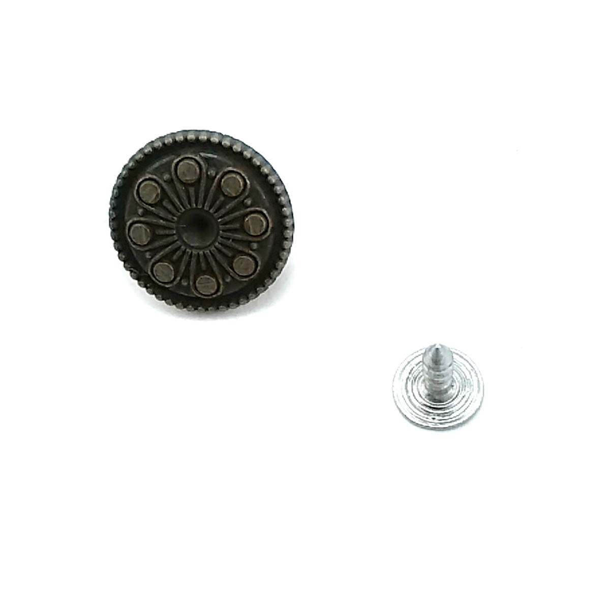 Desenli Kot Düğmesi 17 mm 28 Boy 17 mm