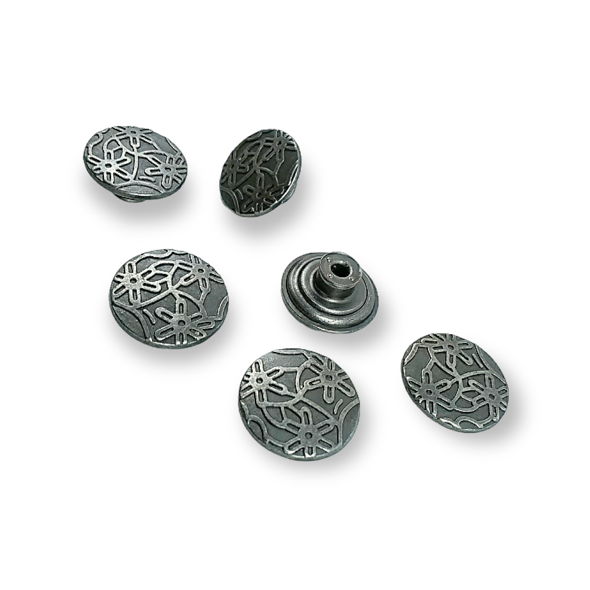 Papatya Desenli Kot Düğmesi 17 mm 28 Boy Papatya Desenli Kot Düğmesi 17 mm 28 Boy 17 mm