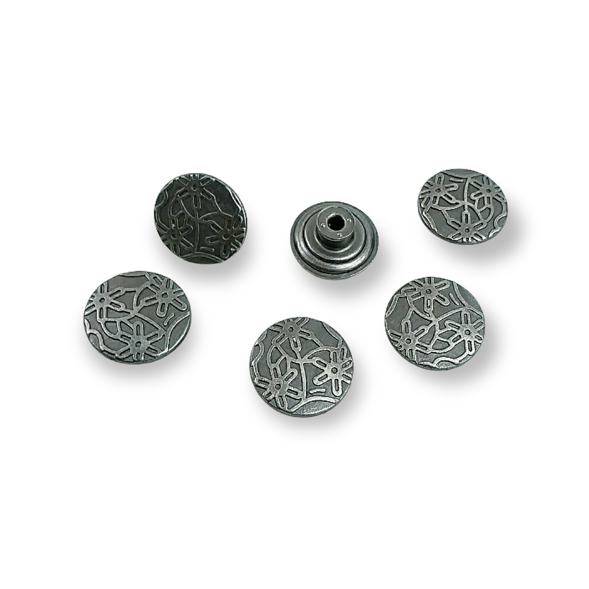 Papatya Desenli Kot Düğmesi 17 mm 28 Boy Papatya Desenli Kot Düğmesi 17 mm 28 Boy 17 mm