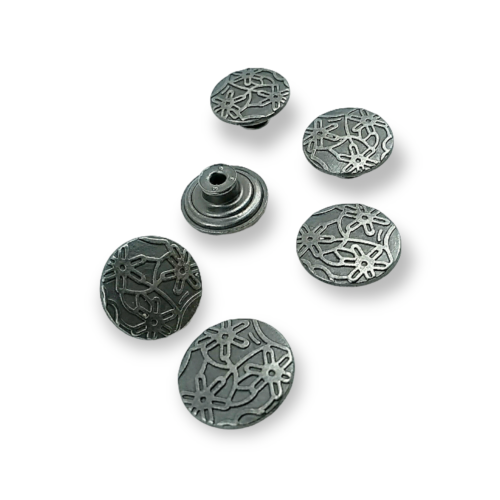 Papatya Desenli Kot Düğmesi 17 mm 28 Boy Papatya Desenli Kot Düğmesi 17 mm 28 Boy 17 mm