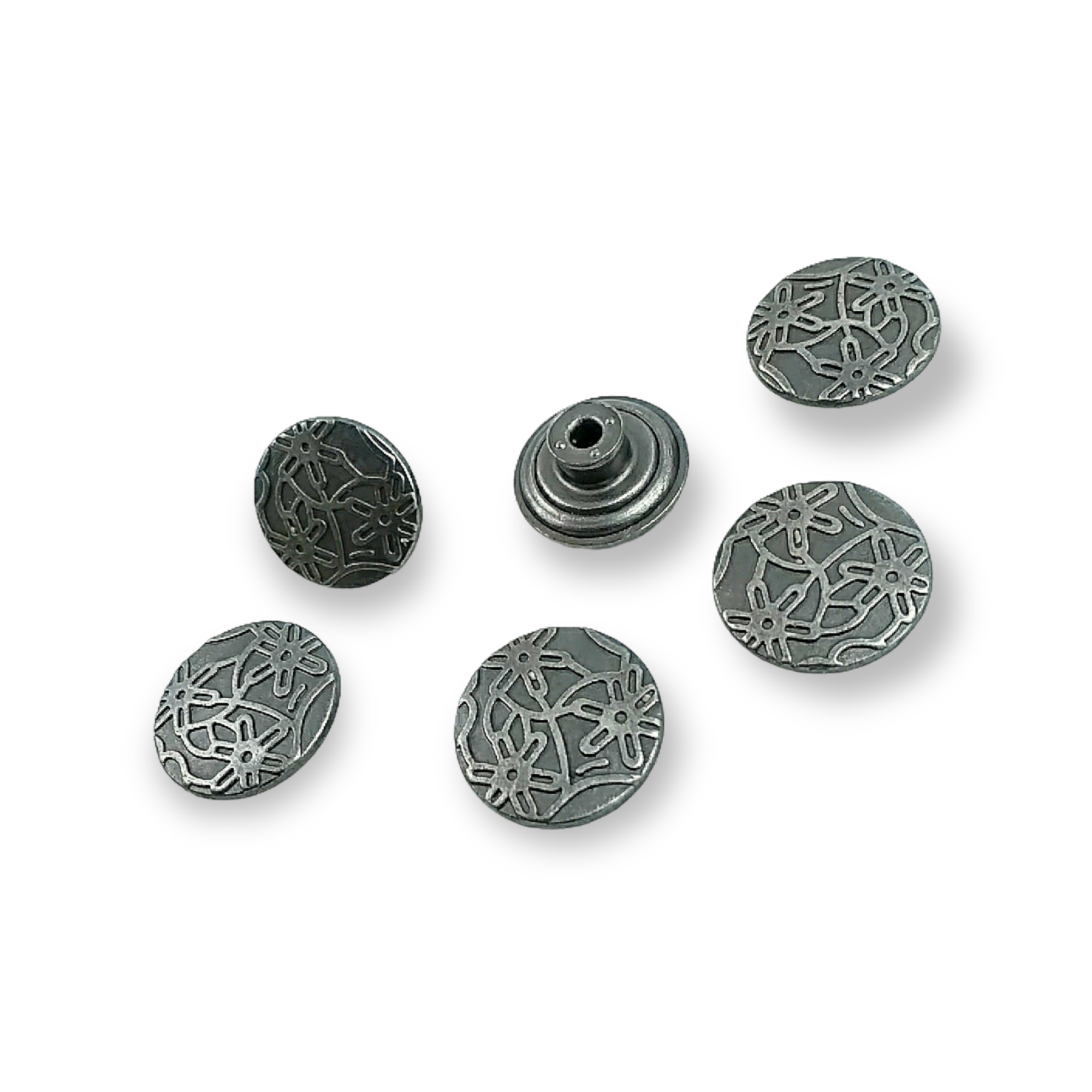 Papatya Desenli Kot Düğmesi 17 mm 28 Boy Papatya Desenli Kot Düğmesi 17 mm 28 Boy 17 mm