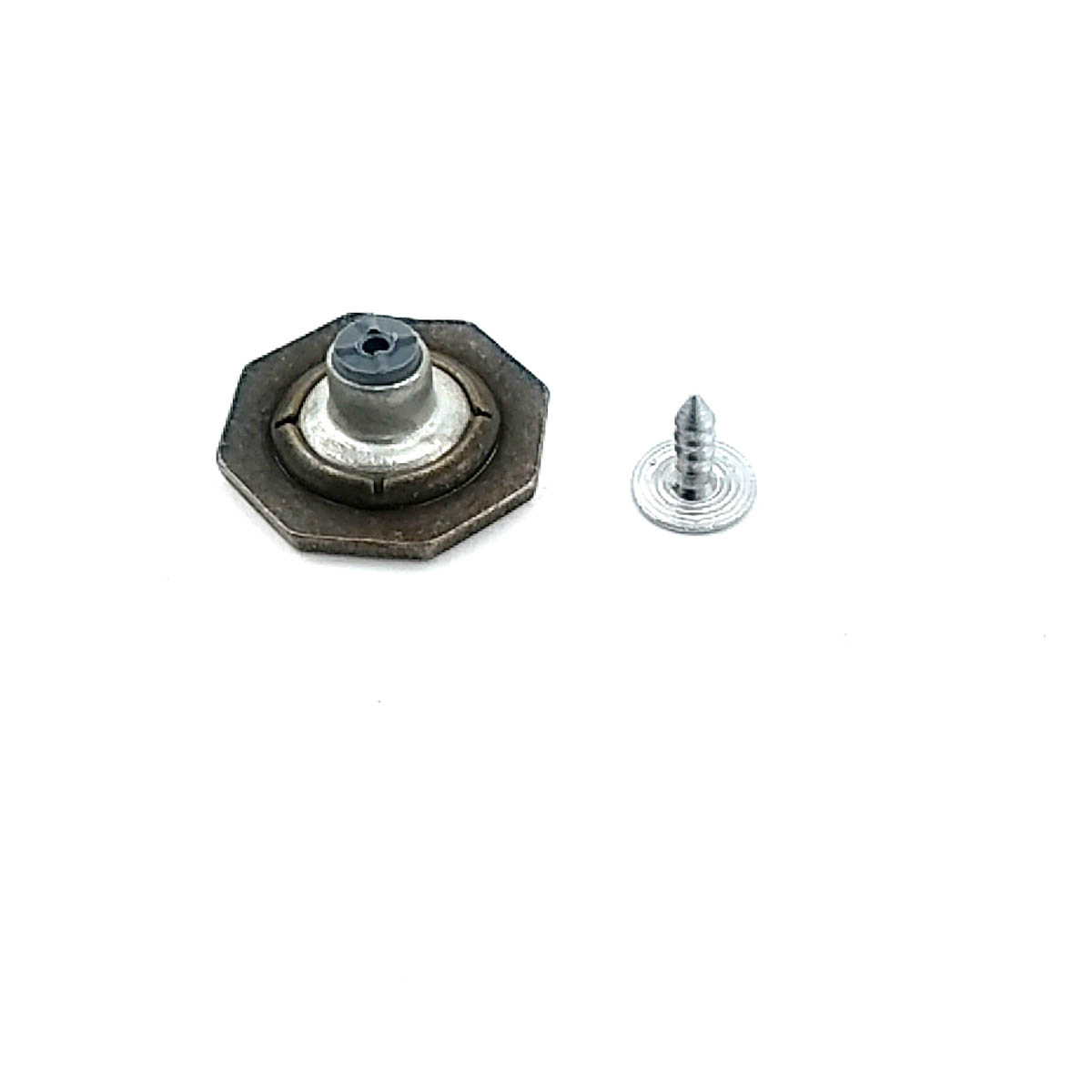 Sekizgen Tasarımlı Mineli Kot Düğmesi 21 mm 34 Boy 21 mm